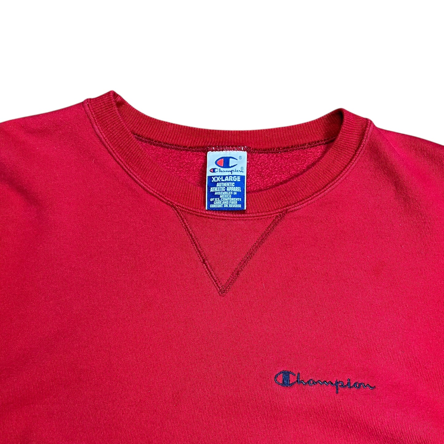 Champion Blank Red Crewneck - XXL