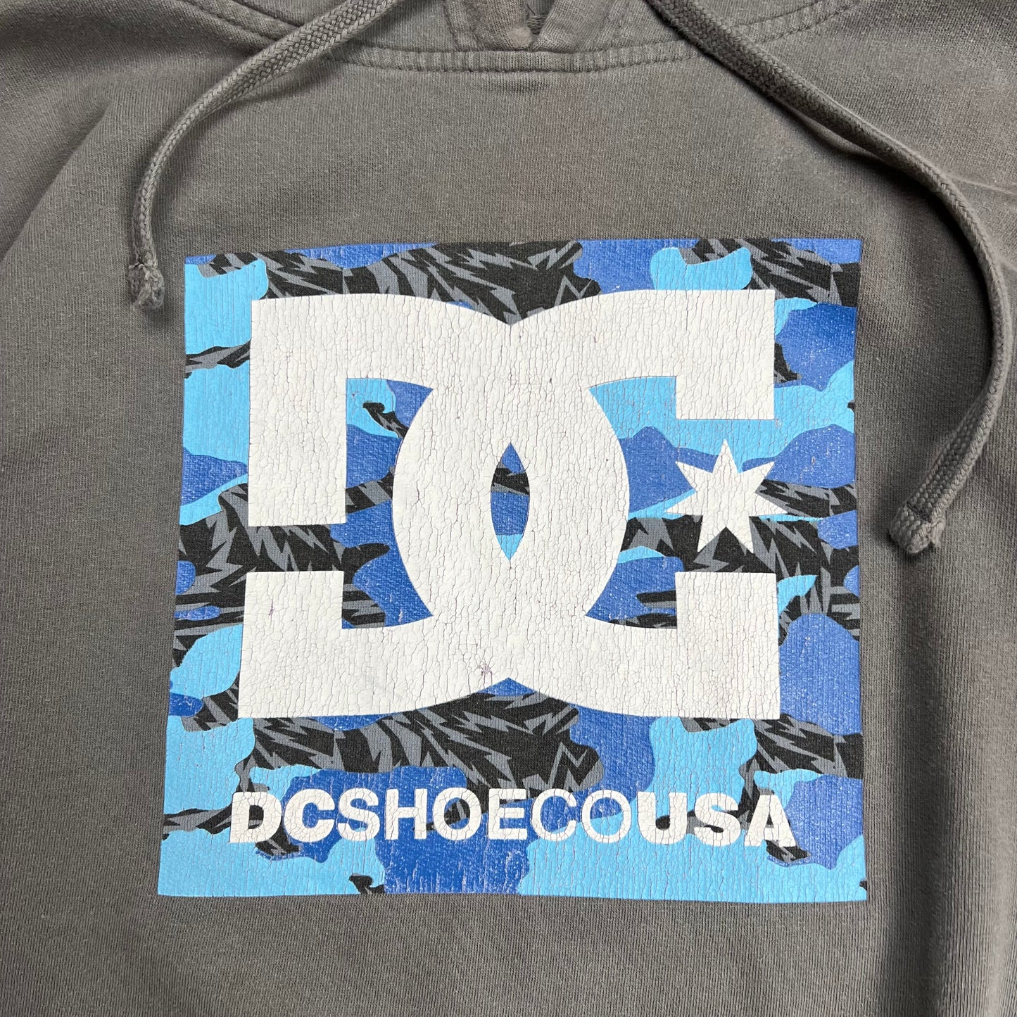 DC Shoe Co. Grey Logo Hoodie - L