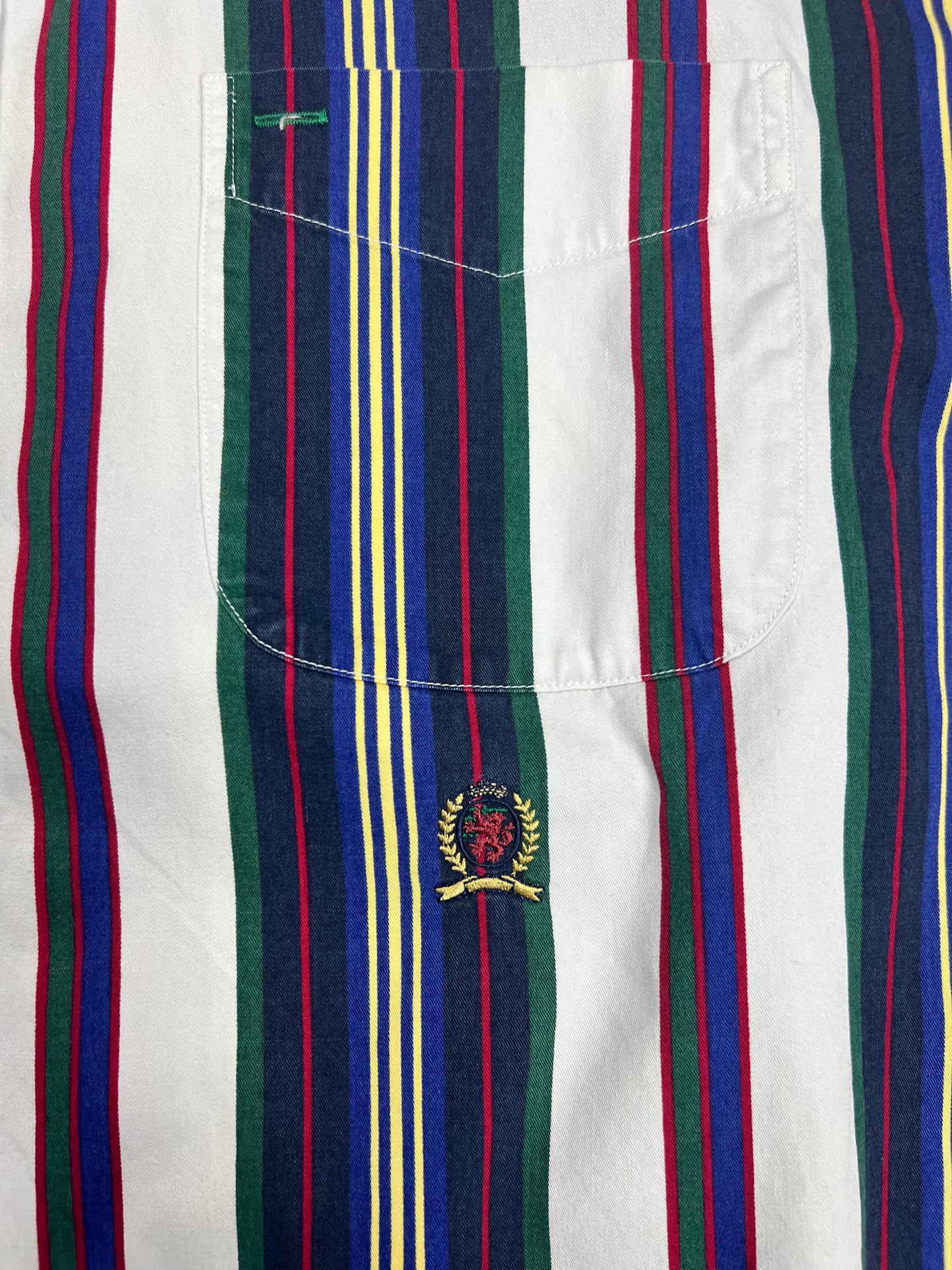 Tommy Hilfiger Striped Button-up Shirt ￼- XL