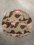 Supreme Desert Camo Long Sleeve Jersey Knit Shirt - XL
