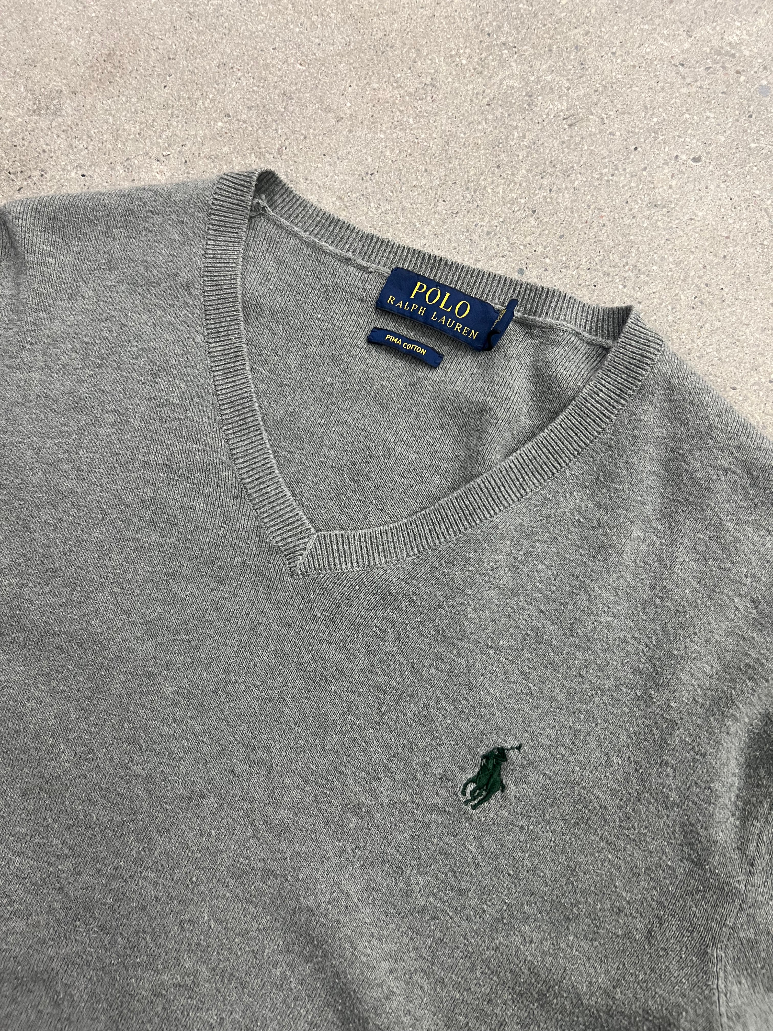 Polo Ralph Lauren Pima Cotton V-Neck Sweater - S