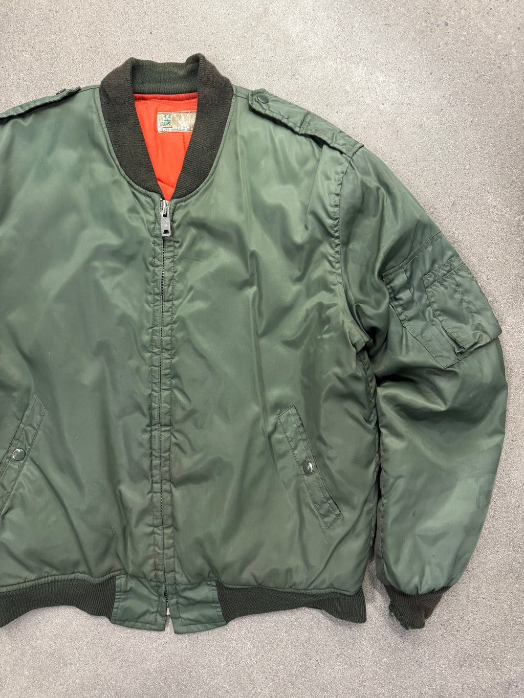 Sammy’s Embroidery U.S. ARMY MA-1 Flight Bomber Jacket - XL