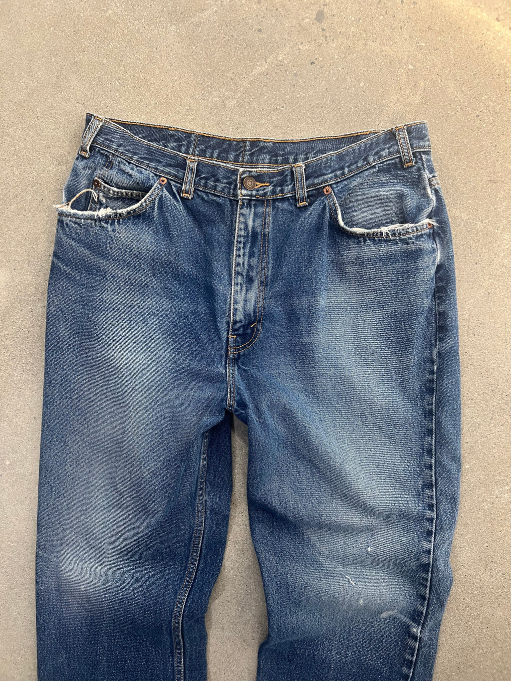 Faded Levi’s Orange Tab Jeans - 35”