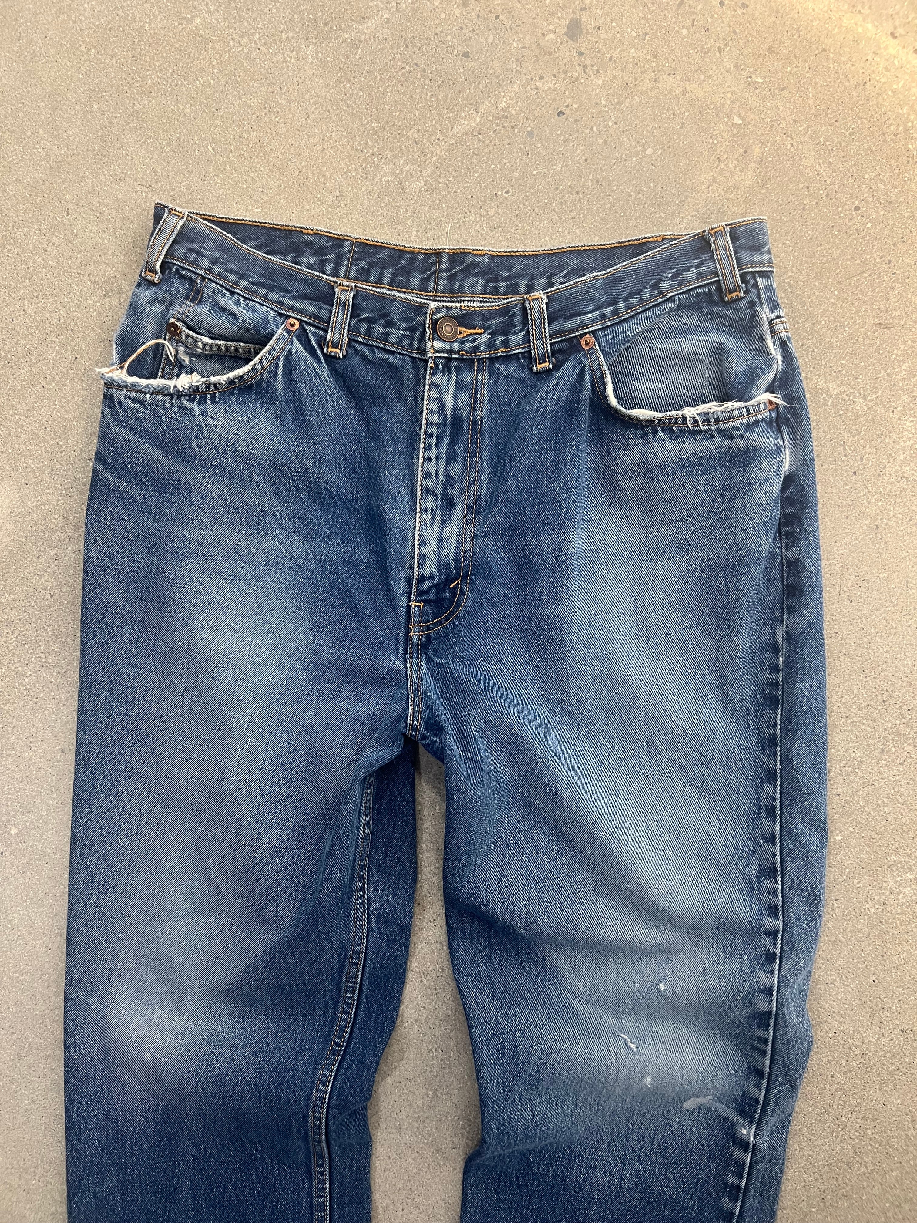 Faded Levi’s Orange Tab Jeans - 35”