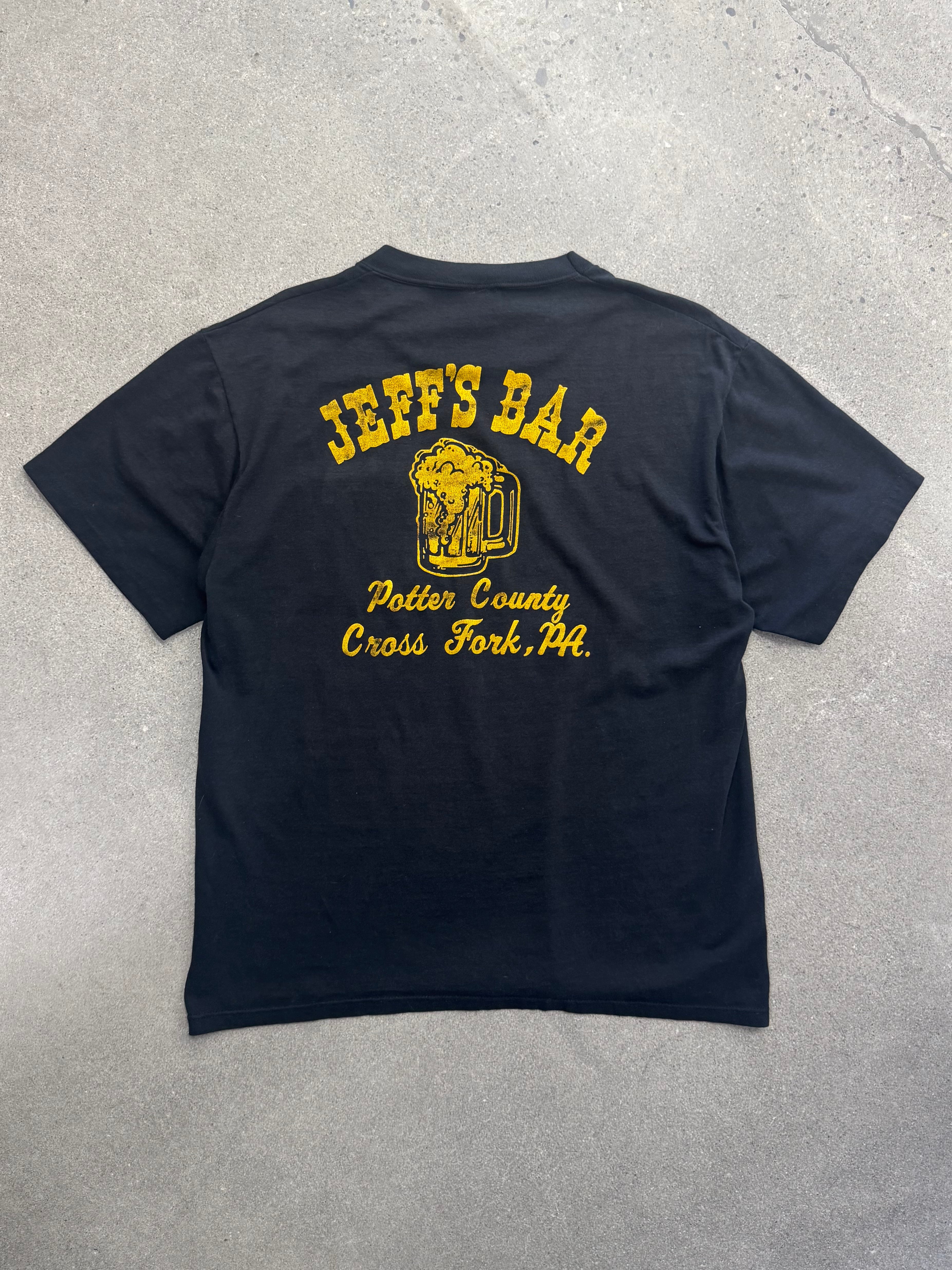 Jeff’s Bar T-Shirt mit unbedruckter Brusttasche - XL