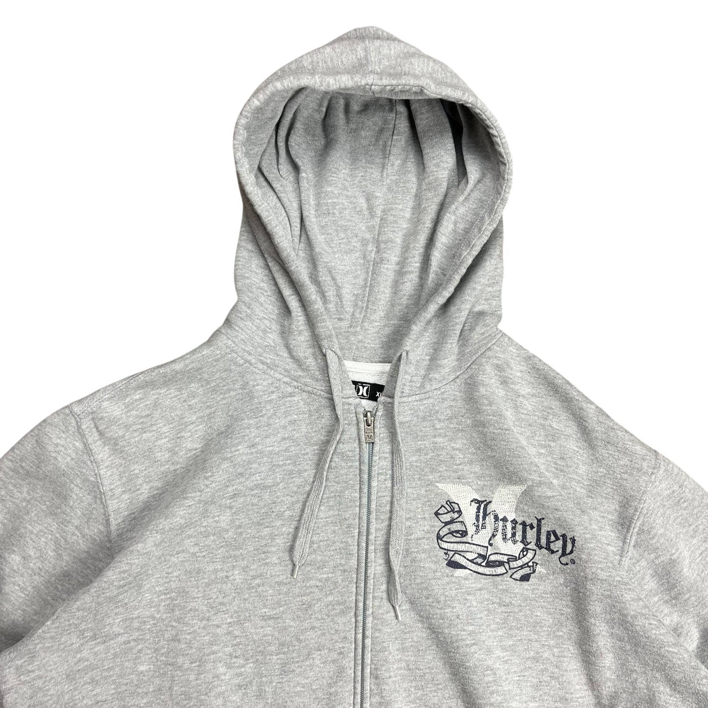 Hurley Grey Full-Zip Hoodie - XL