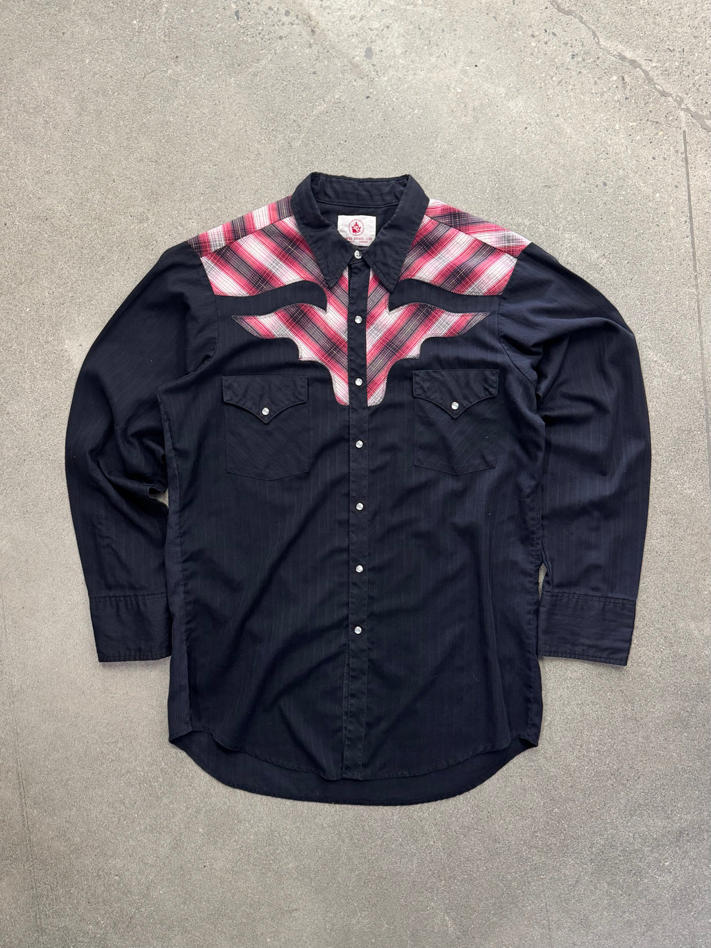 MWG Western Pearl Snap Button-Up Cowboy Shirt - L