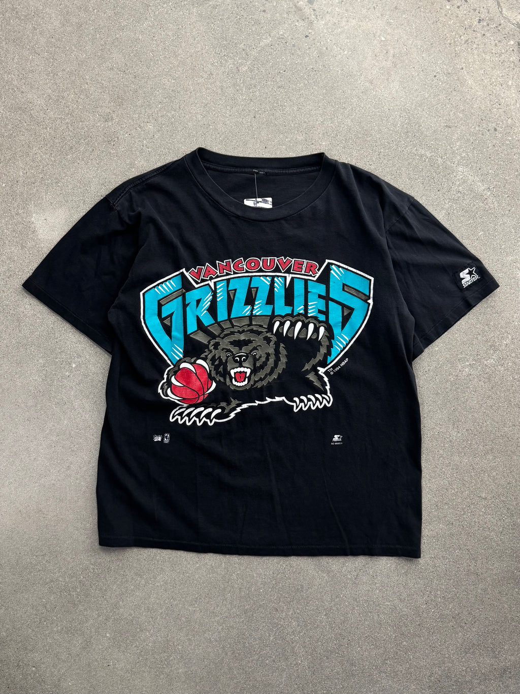 1994 Starter Vancouver Grizzlies NBA T-Shirt - L