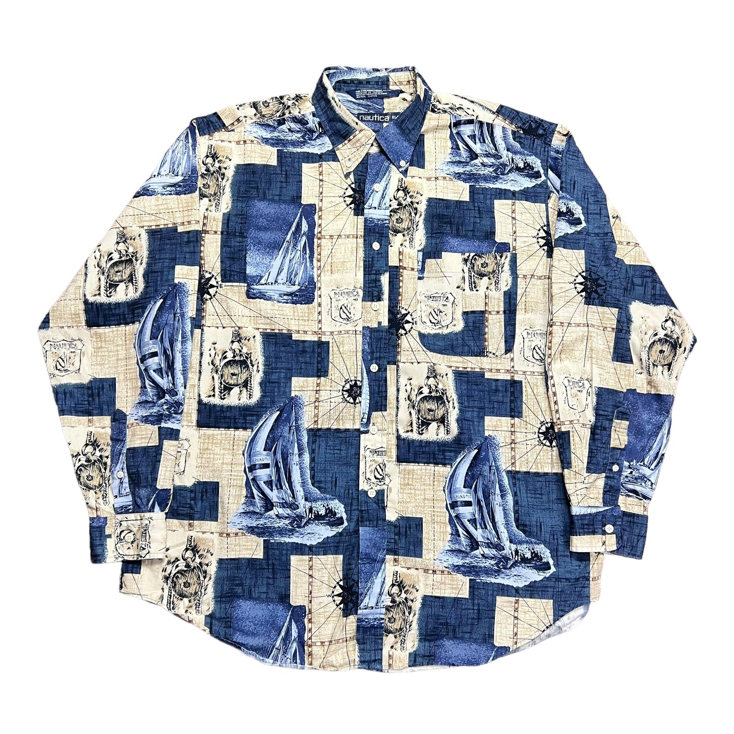 Nautica Sailing Button-up Shirt - XXL