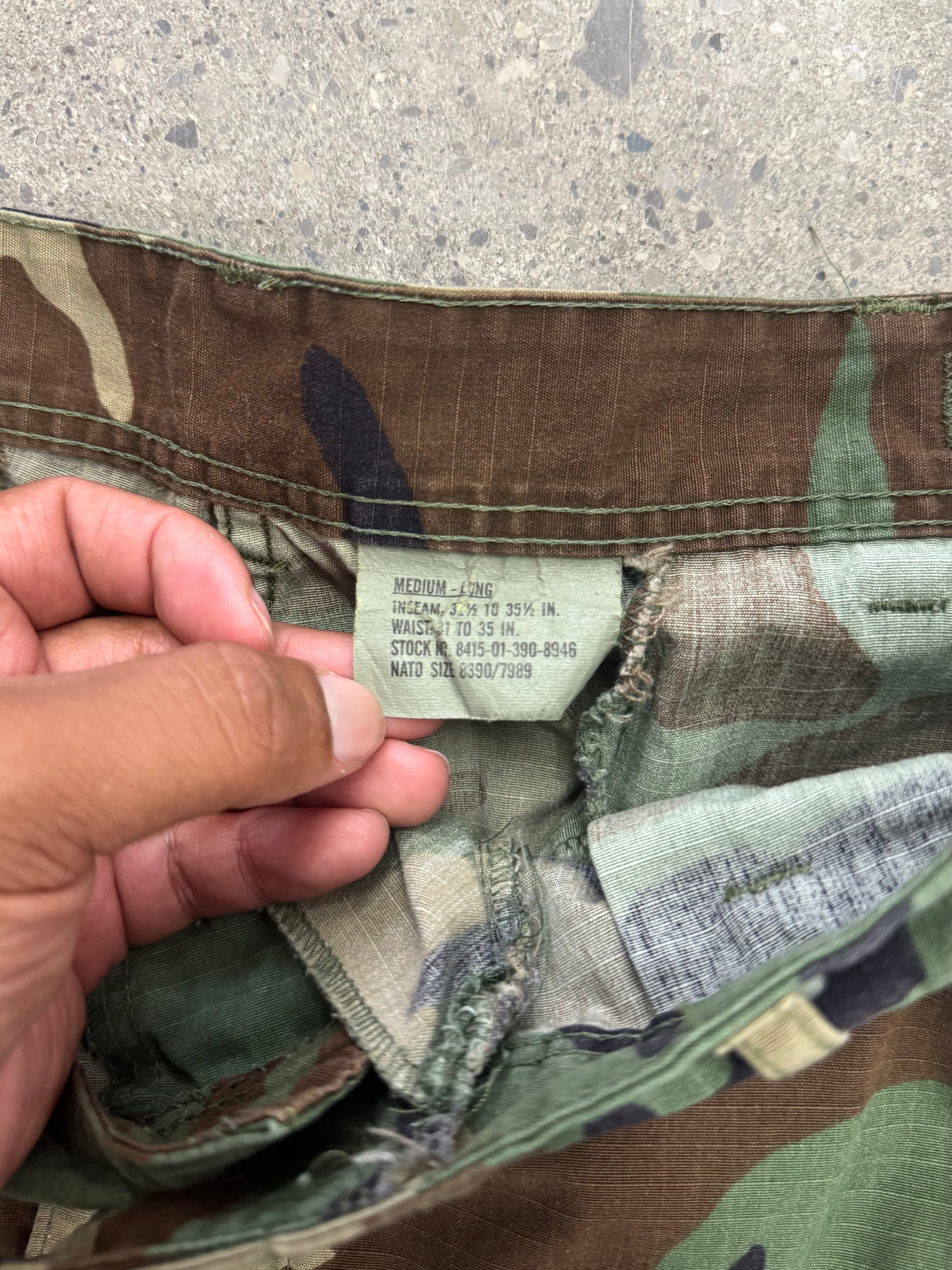Woodland Camo ARMY Capris - 34”