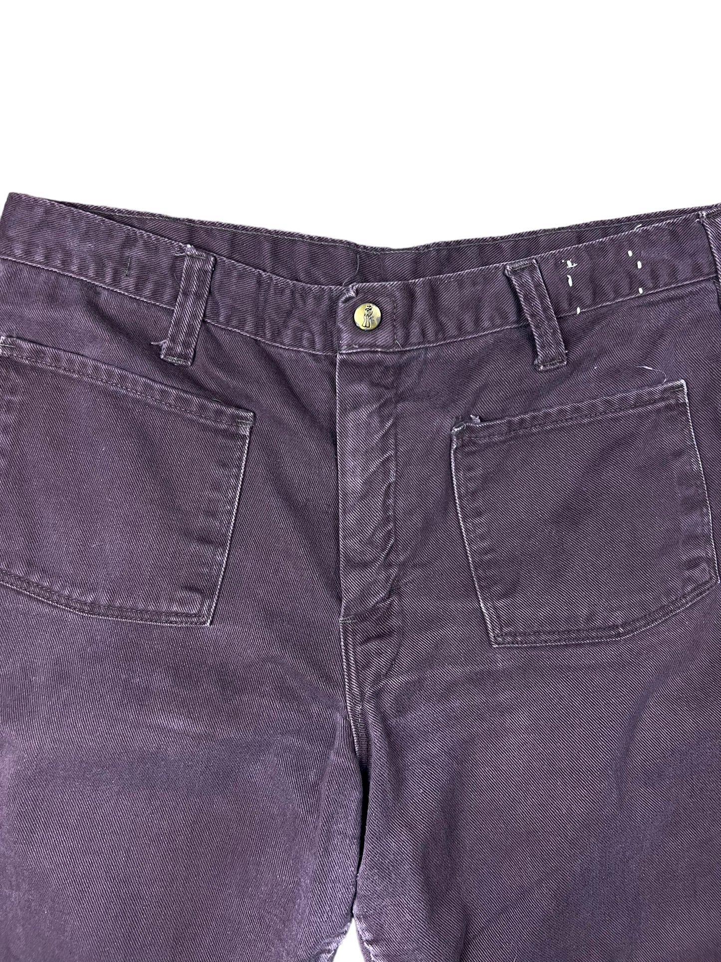 80’s Dark Brown Bell Bottom Pants - 32"