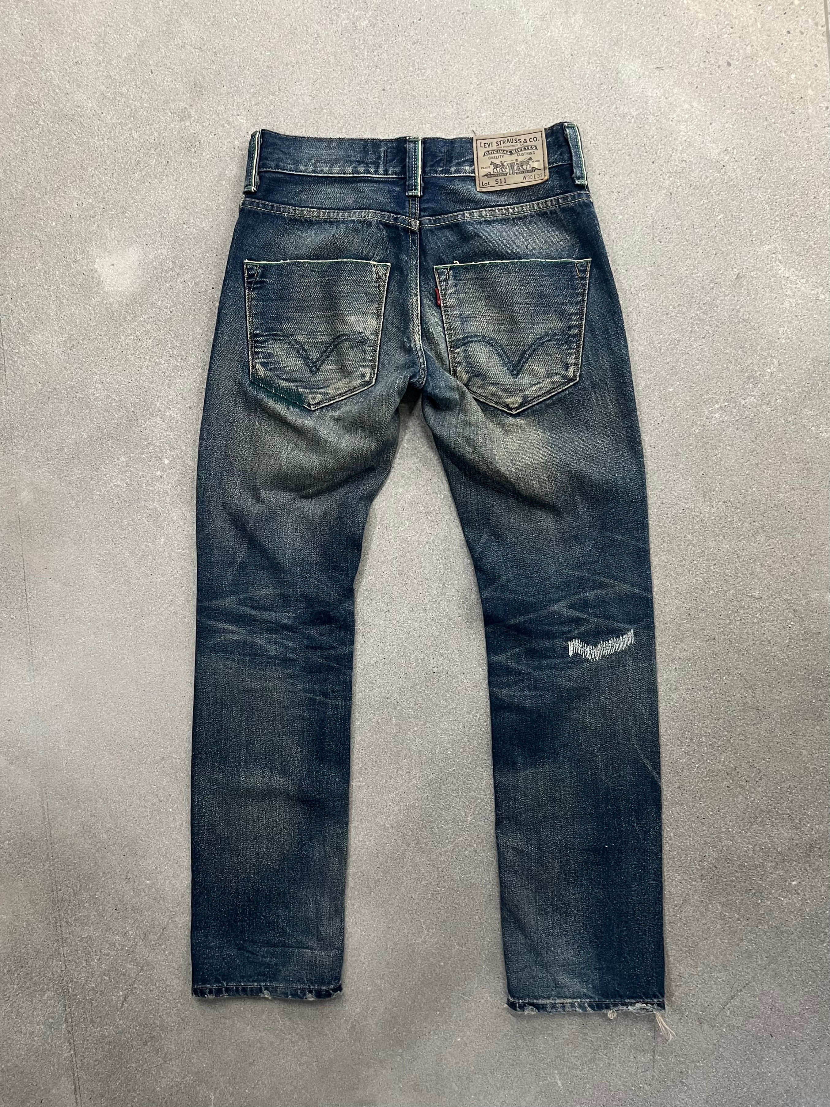 Levi’s 511 Repaired Japanese Selvedge Jeans - 30”
