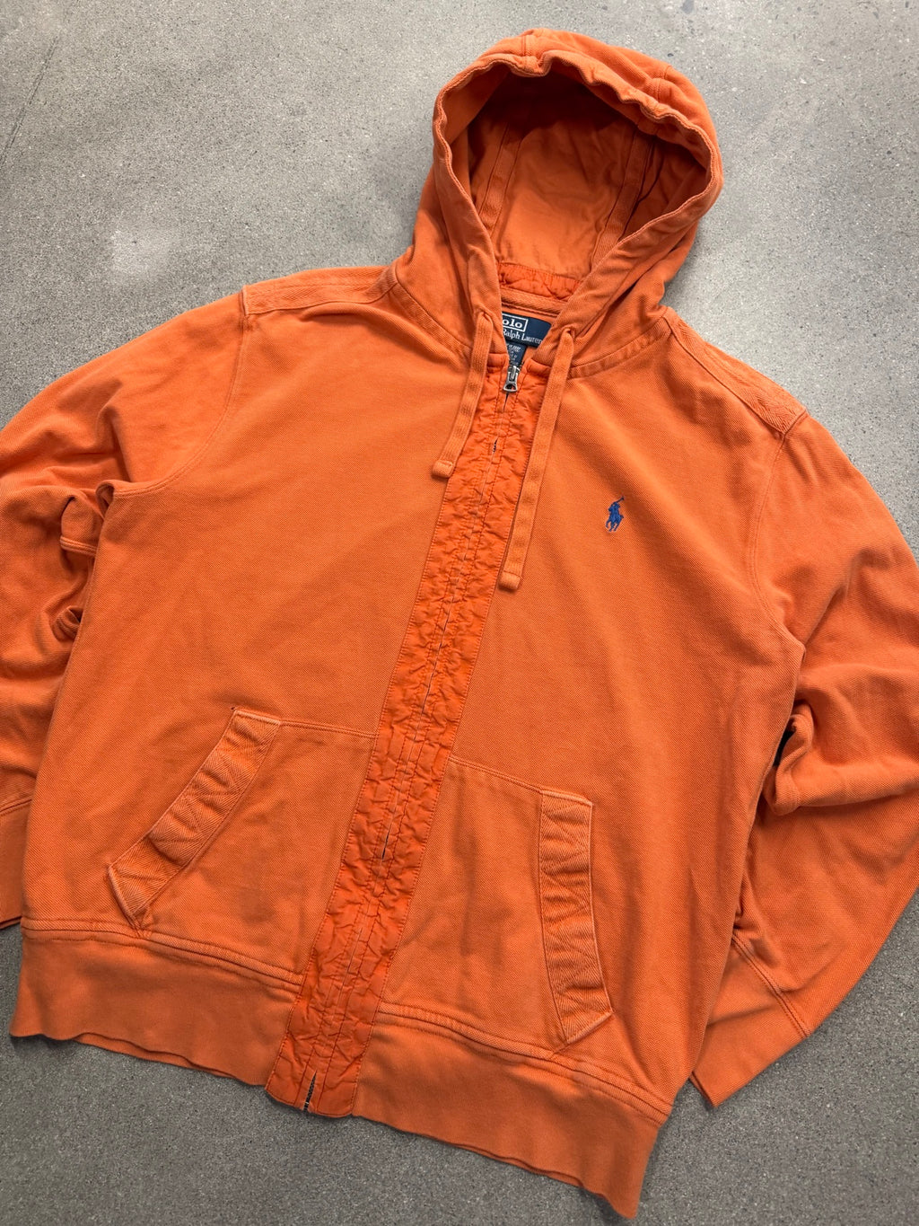 Polo by Ralph Lauren Full-Zip Elbow Patch Knit Hoodie - L