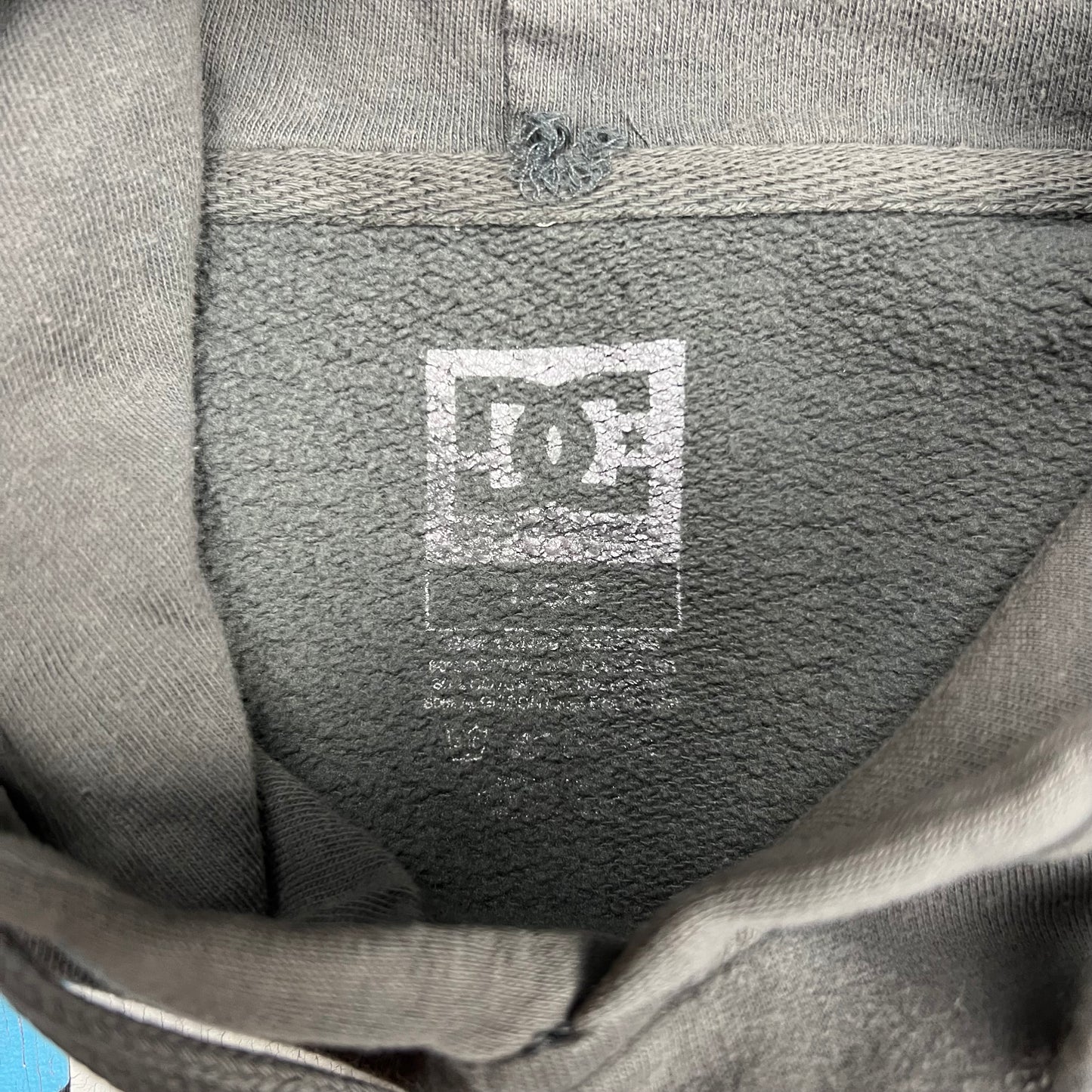 DC Shoe Co. Grey Logo Hoodie - L