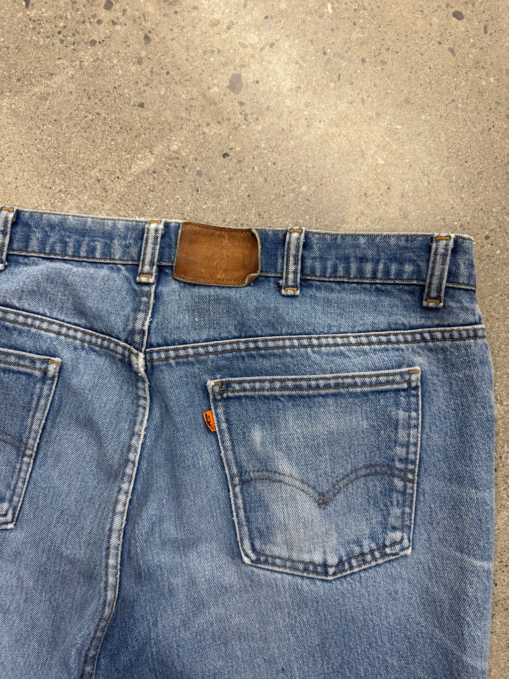 Faded Levi's 619 Orange Tab Jeans - 40"