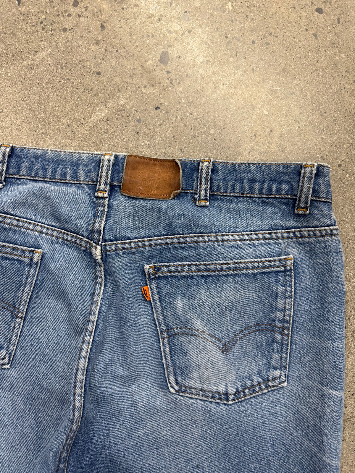 Faded Levi's 619 Orange Tab Jeans - 40"