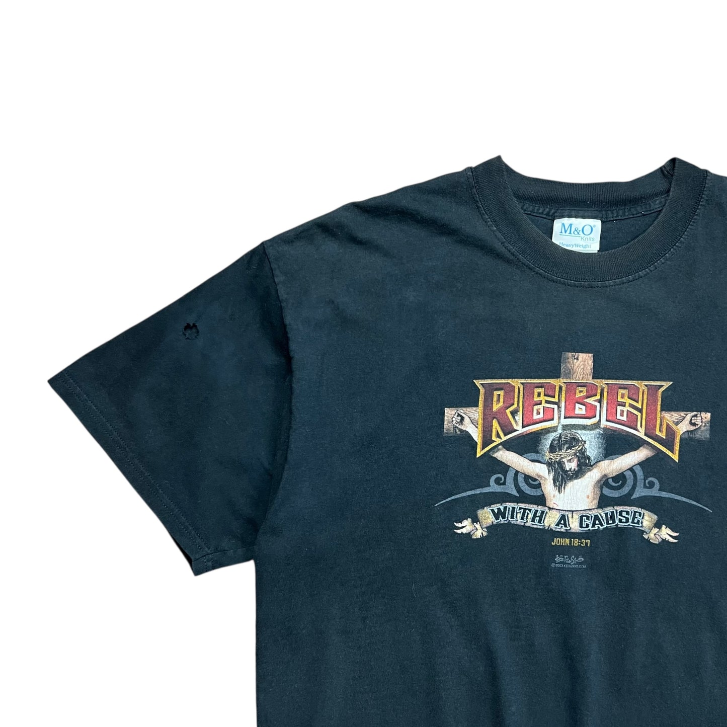 2003 Rebel With A Cause Jesus T-shirt - XL