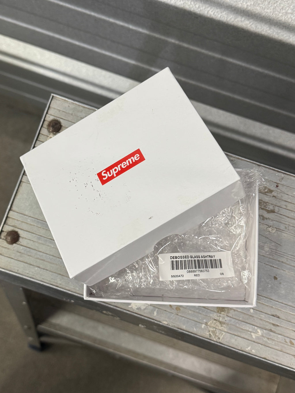 Supreme Debossed Glass Ashtray