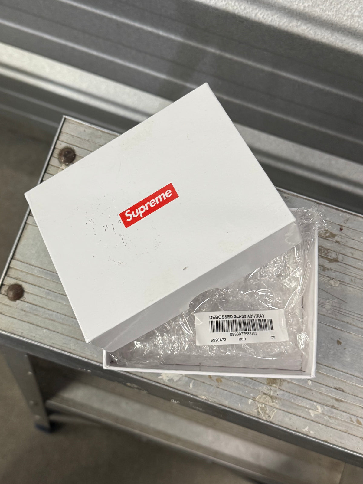 Supreme Debossed Glass Ashtray