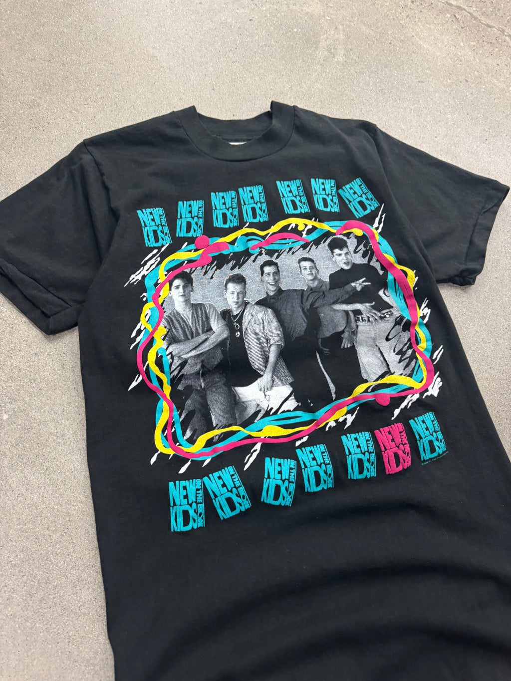 1989 New Kids On The Block Canadian Tour T-Shirt - M