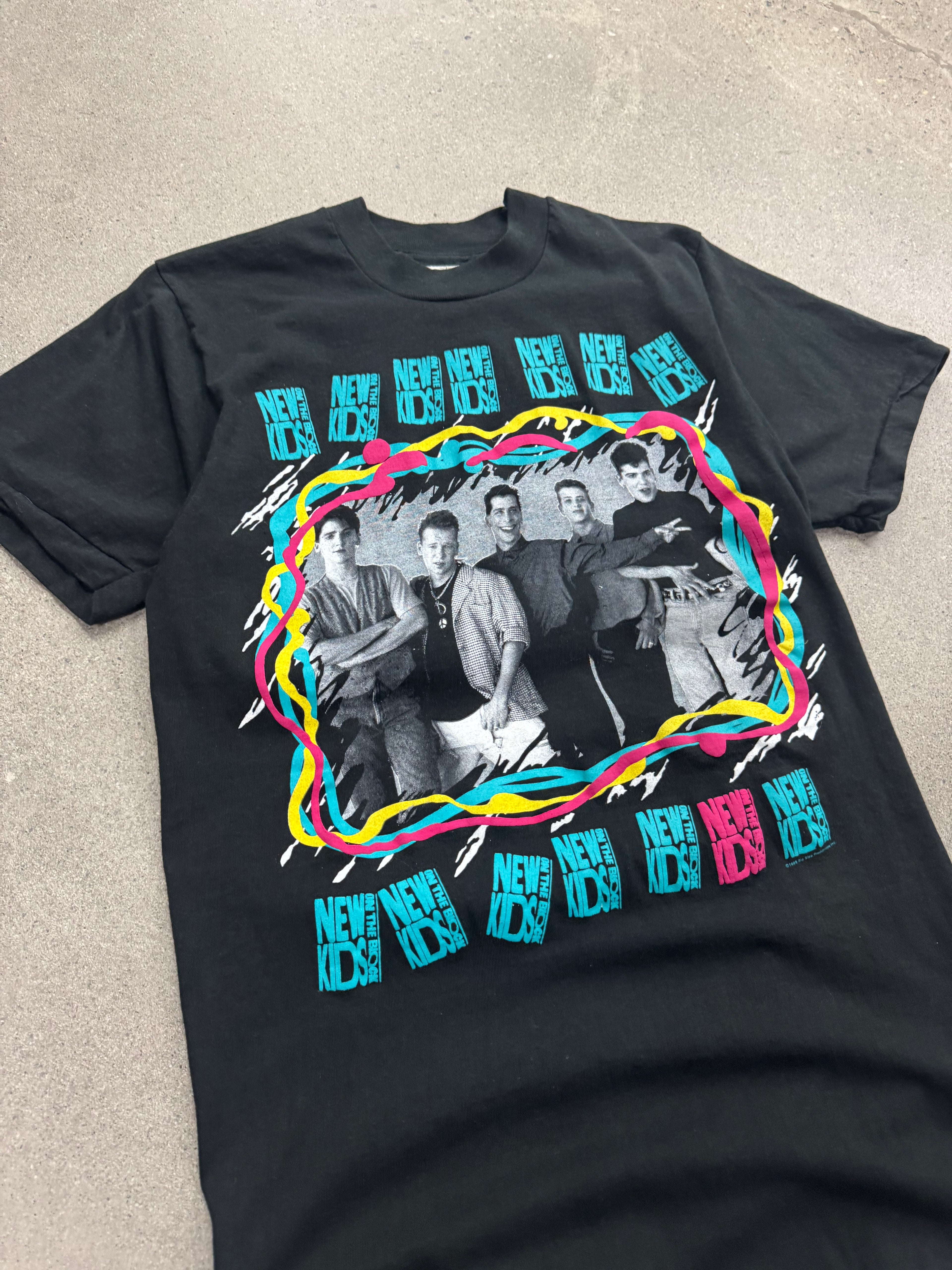 1989 New Kids On The Block Canadian Tour T-Shirt - M