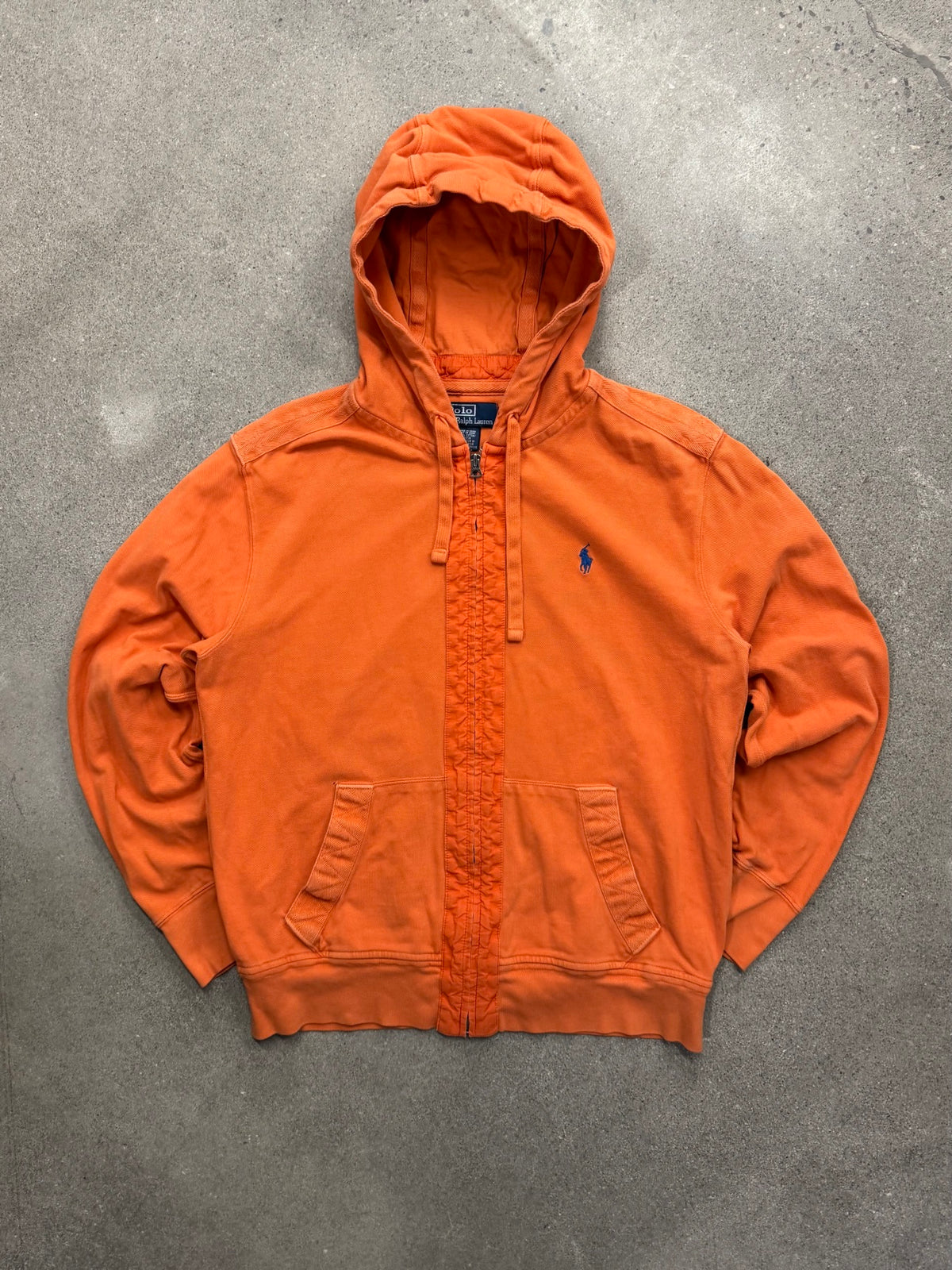 Polo by Ralph Lauren Full-Zip Elbow Patch Knit Hoodie - L