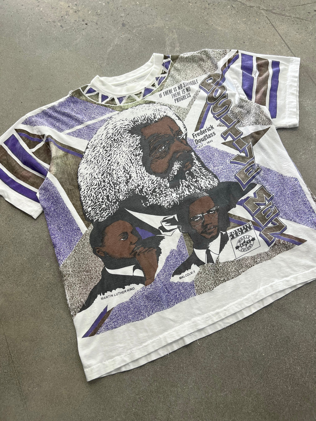 Kacy World Colors Positive Black Men History T-Shirt - XL