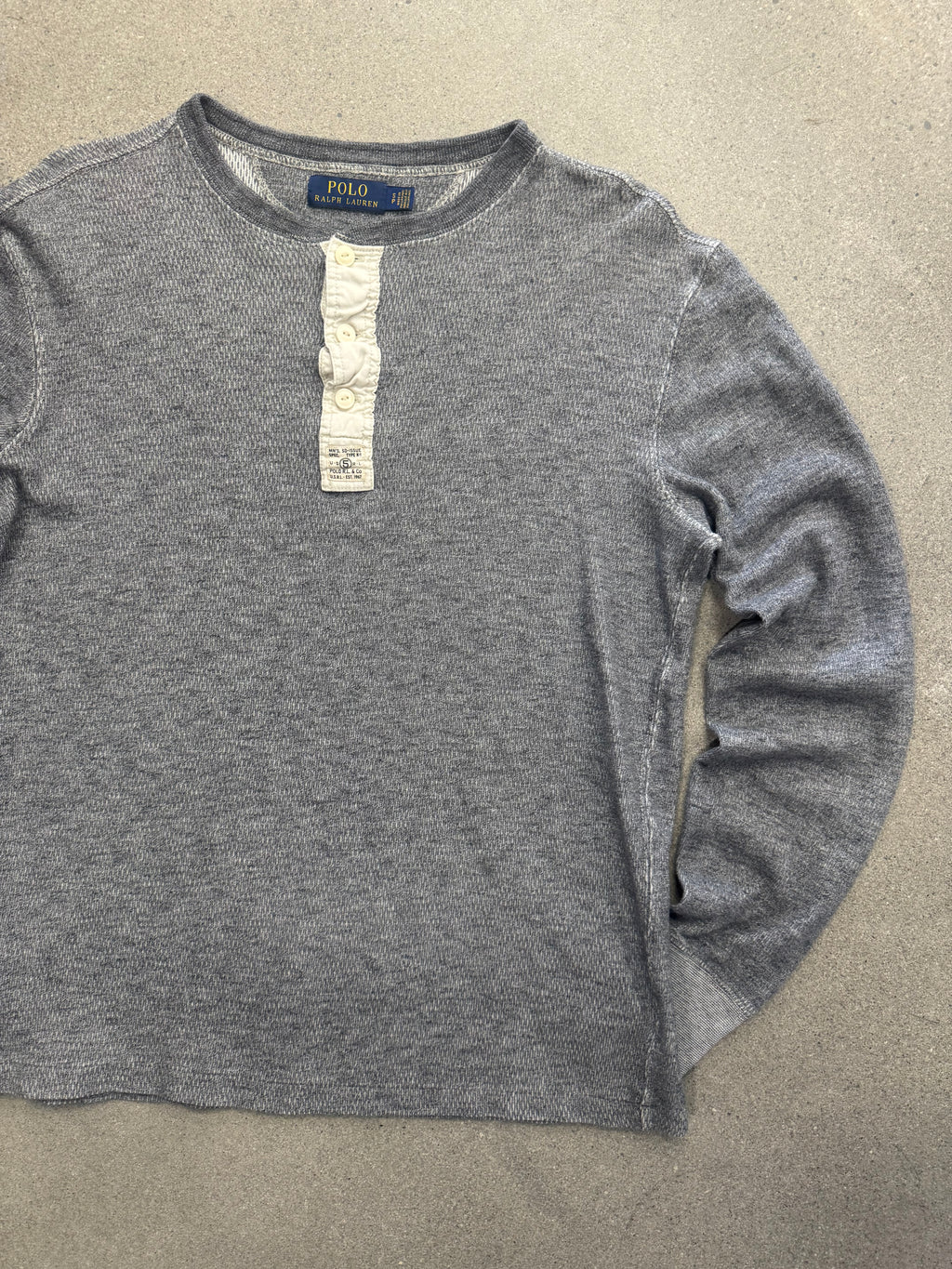 Polo Ralph Lauren Type K-1 Waffle-Strick Henley-Shirt - M