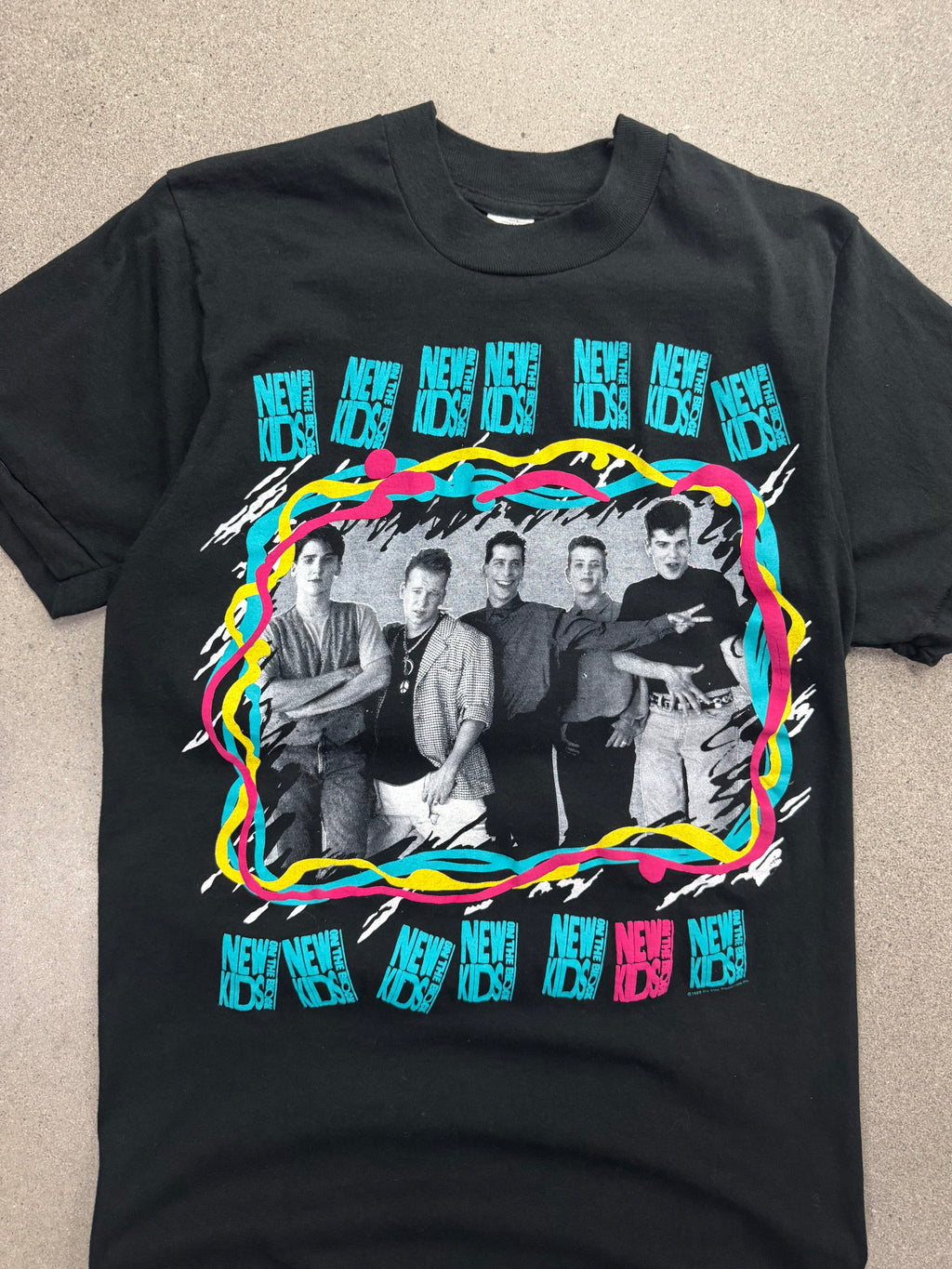 1989 New Kids On The Block Canadian Tour T-Shirt - M