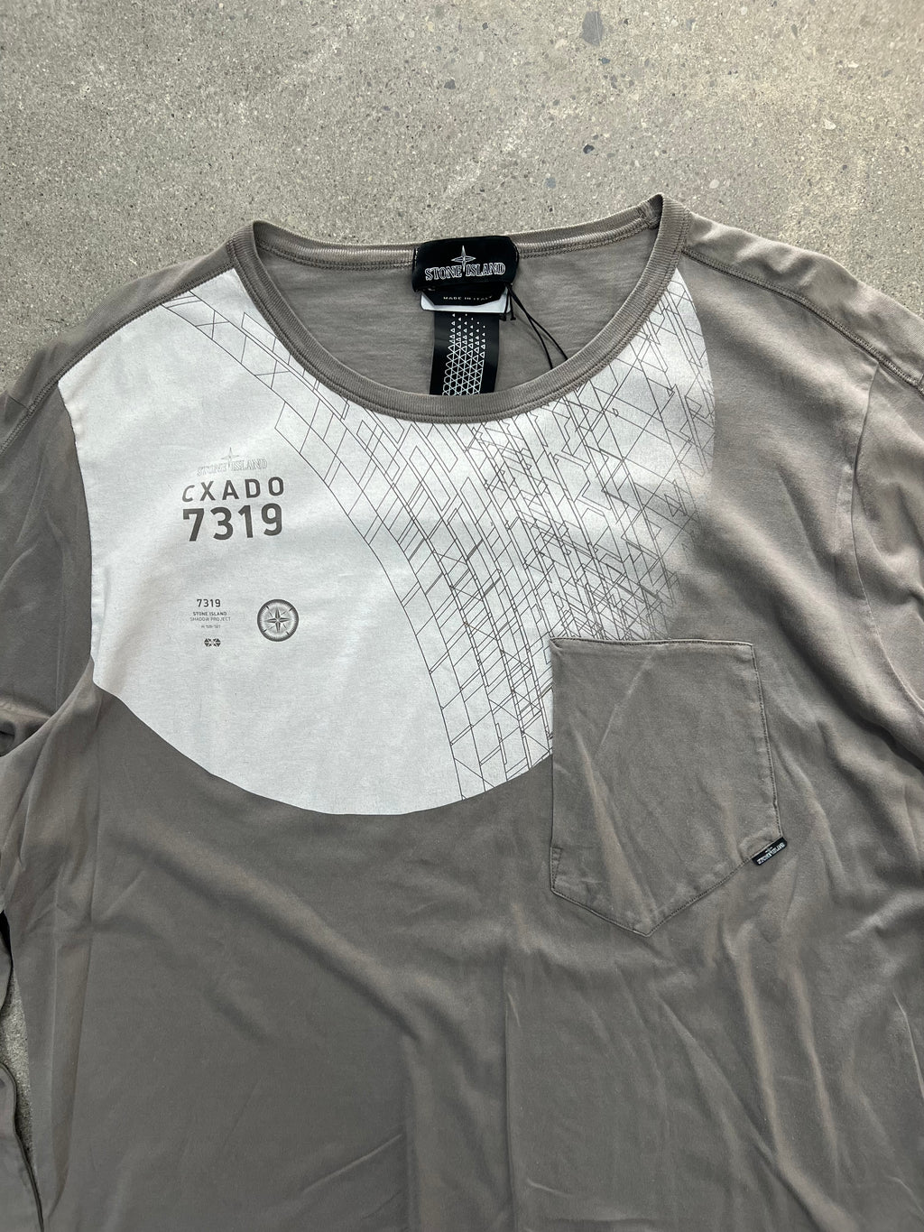Stone Island Shadow Project Garment Dyed Long Sleeve Shirt - XL