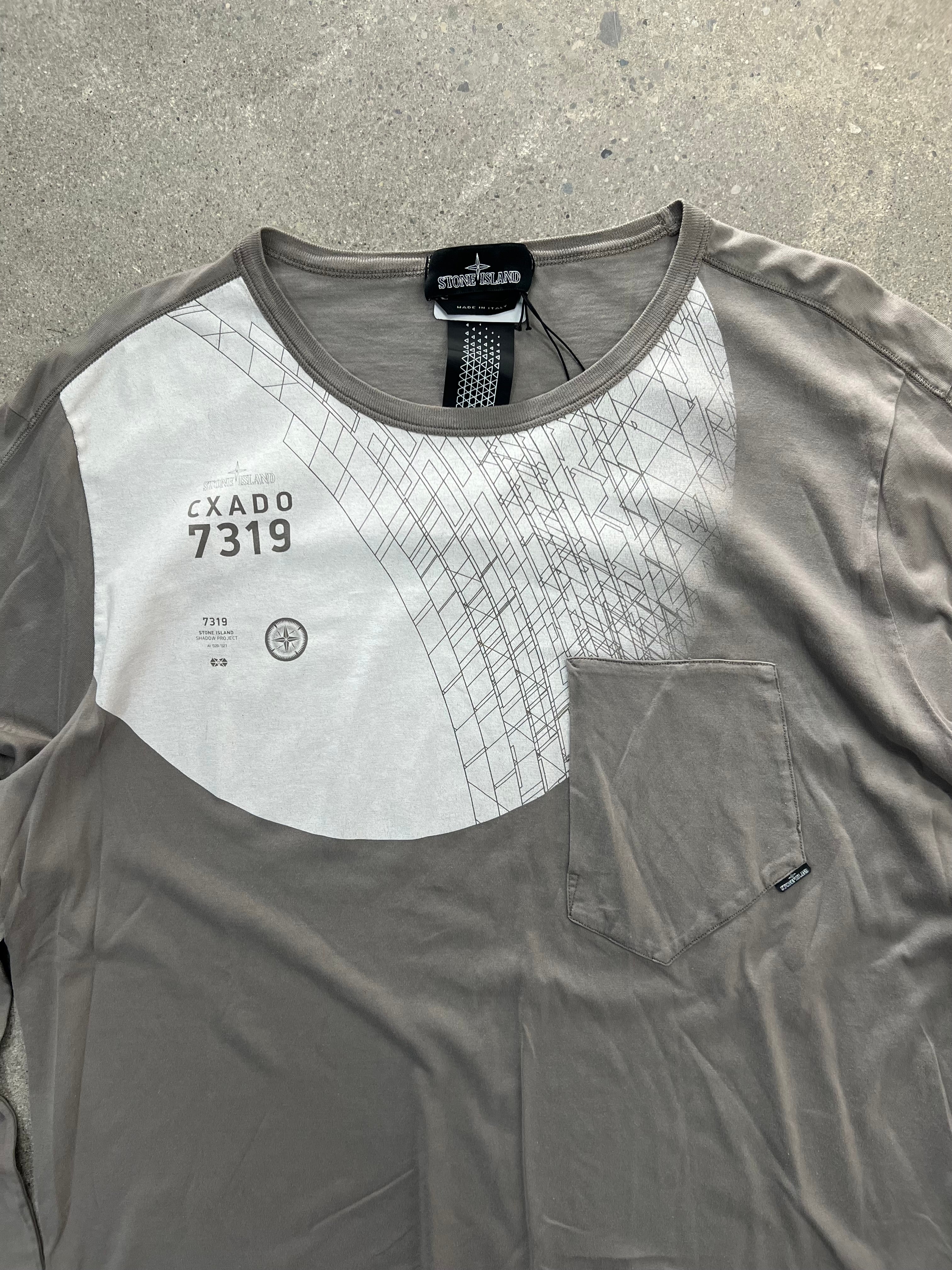 Stone Island Shadow Project Garment Dyed Long Sleeve Shirt - XL