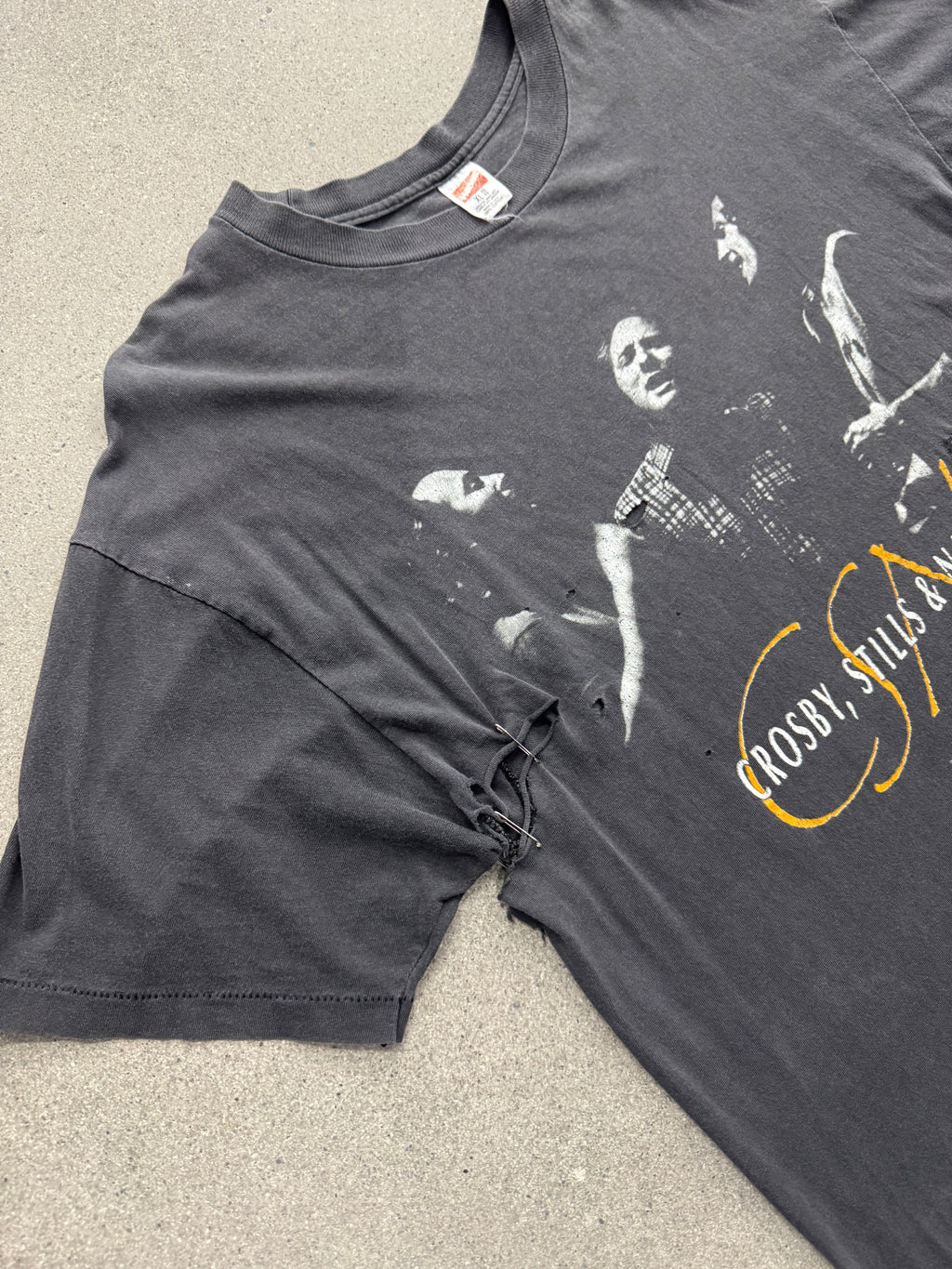 Faded 1992 Crosby, Stills & Nash CSN T-Shirt - L