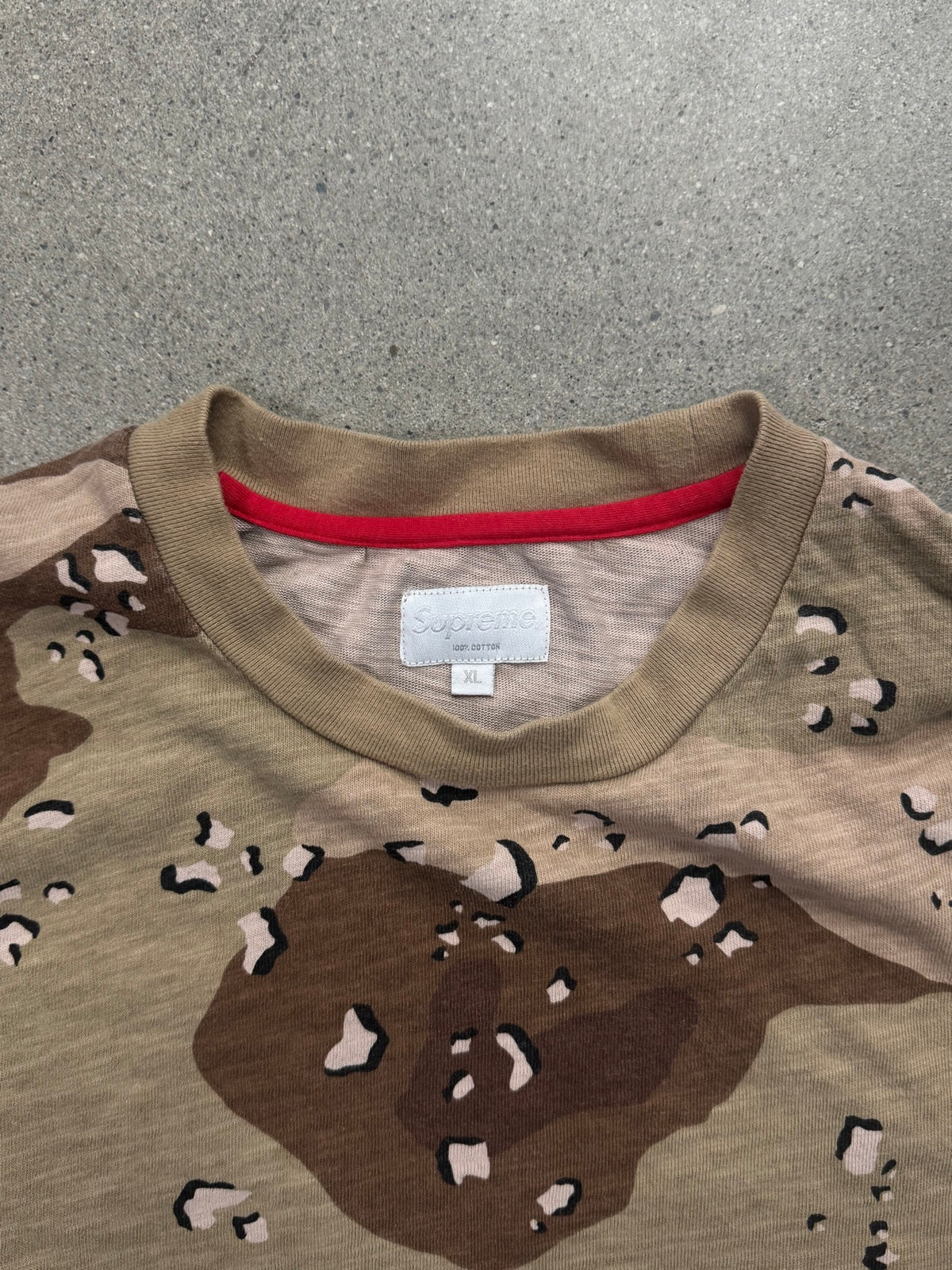 Supreme Desert Camo Long Sleeve Jersey Knit Shirt - XL