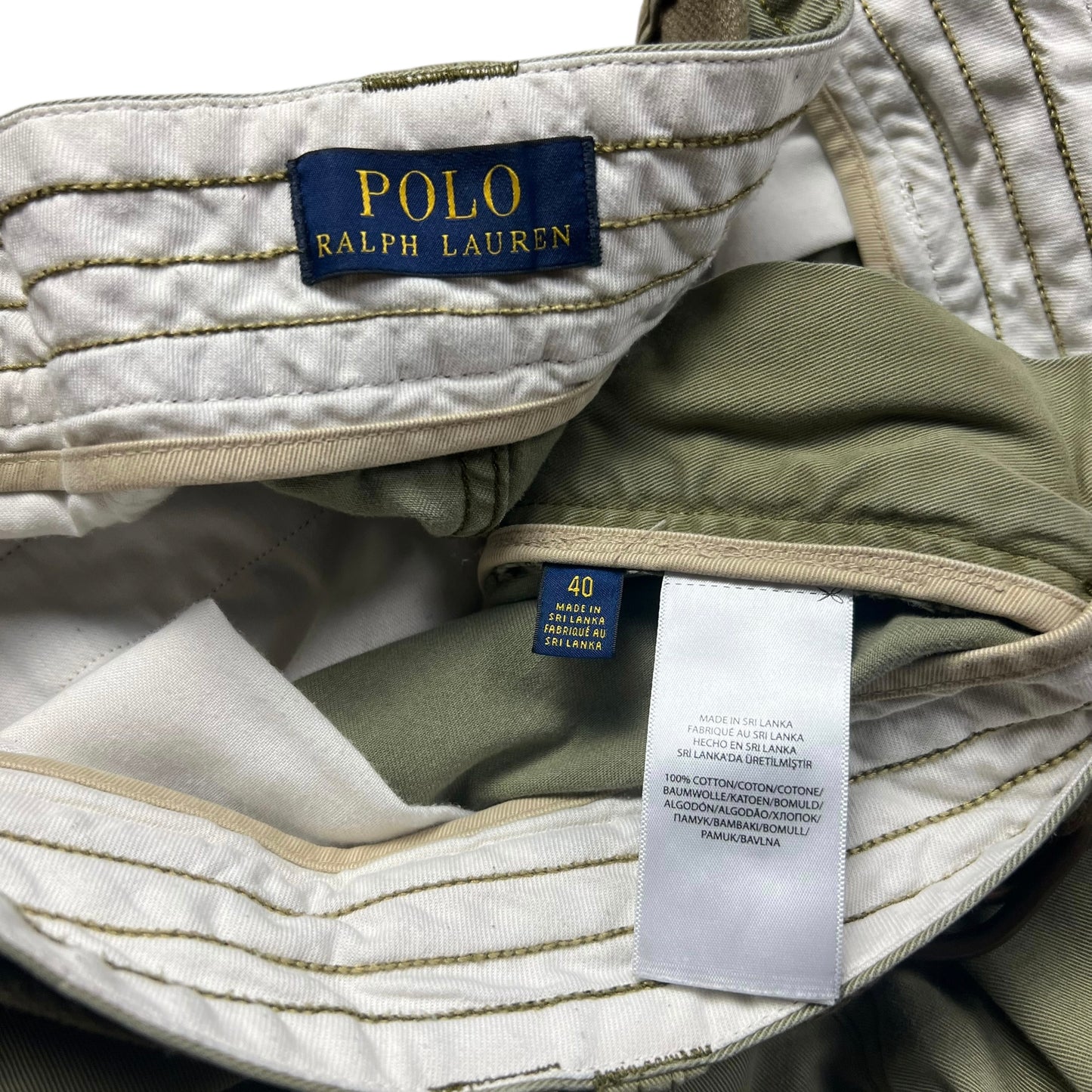 Polo Ralph Lauren Baggy Green Cargo Shorts - 40”