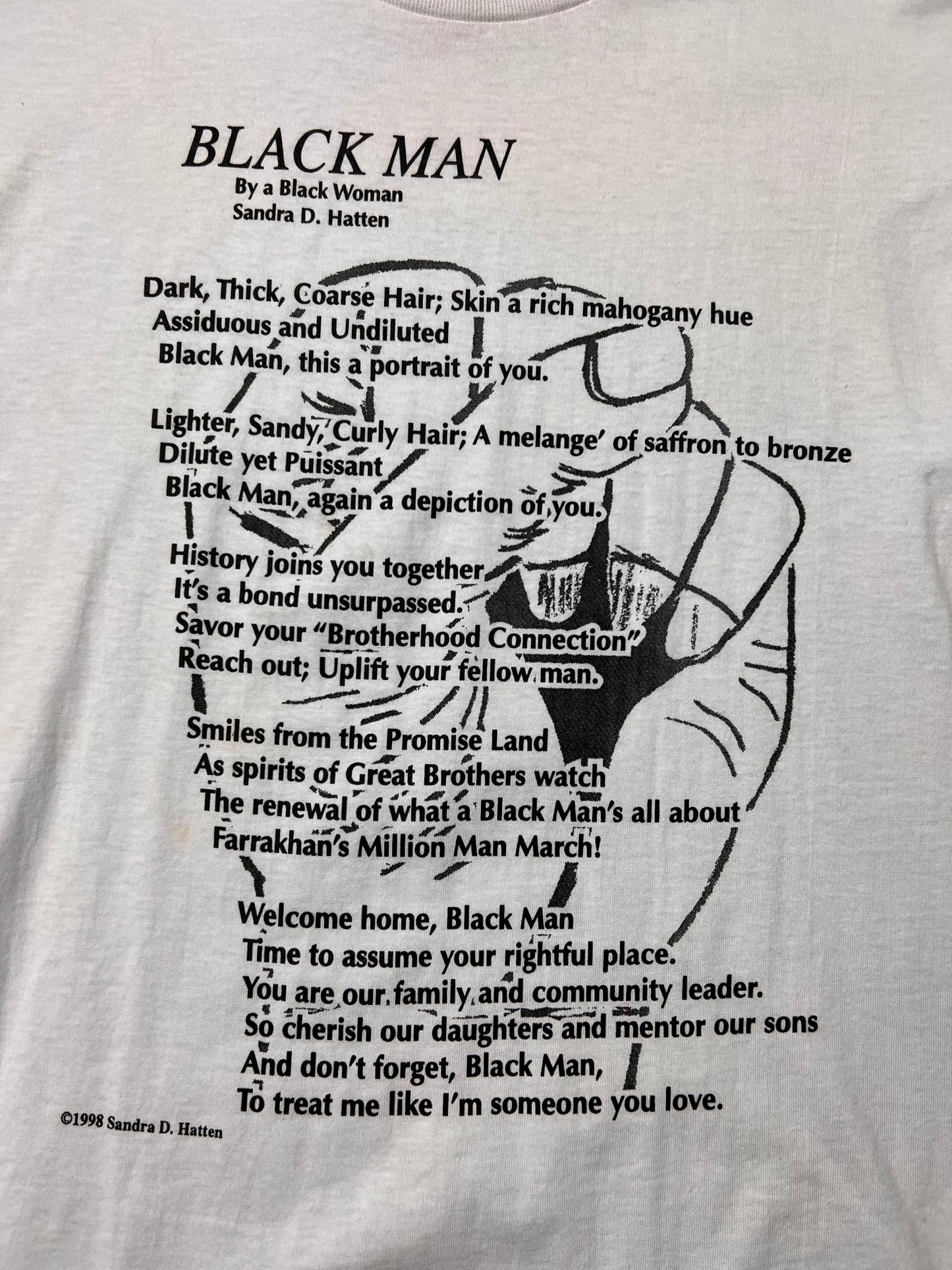 1998 Black Man ￼Empowerment T-shirt - M