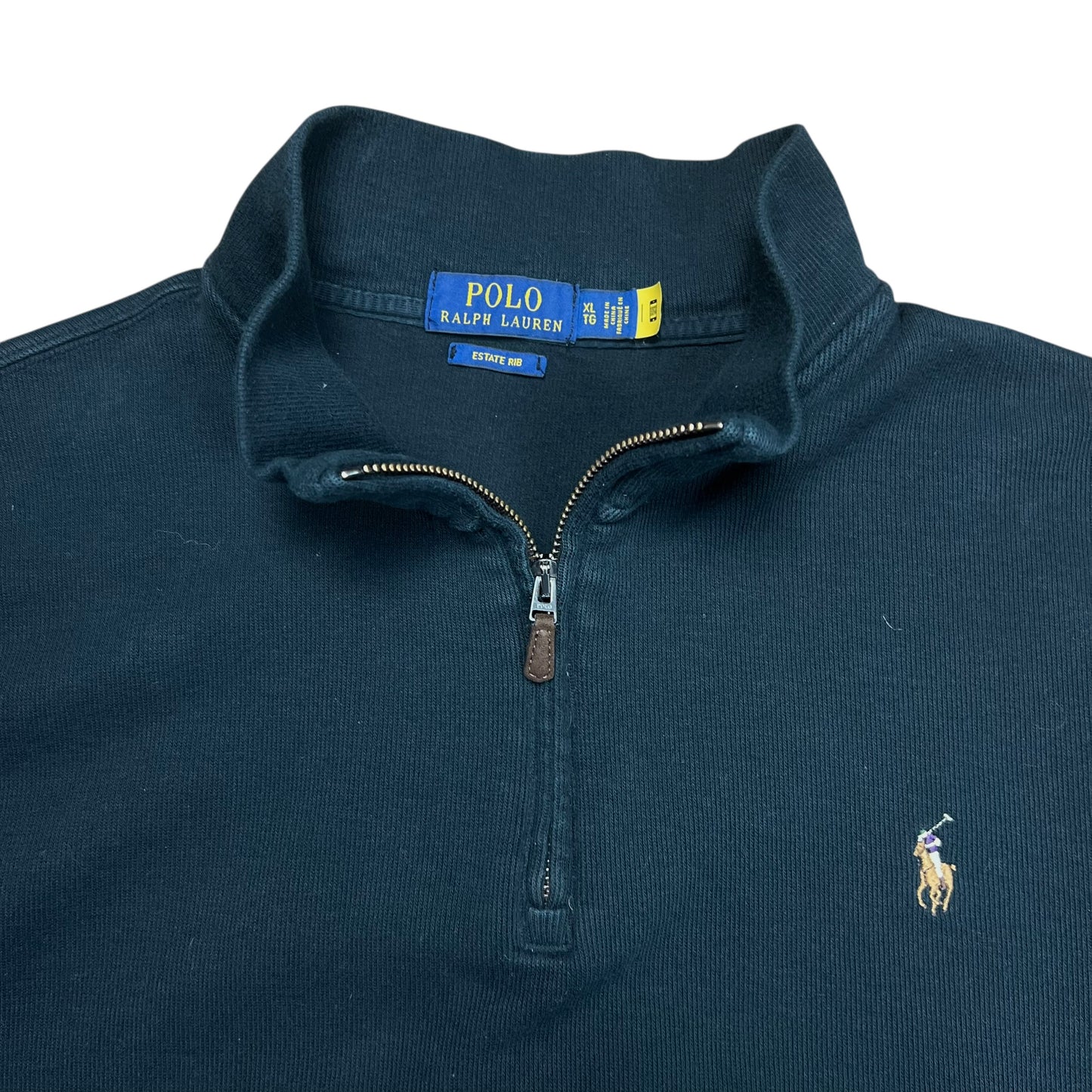 Polo Ralph Lauren Estate Rib Quarter-Zip Sweater - XL