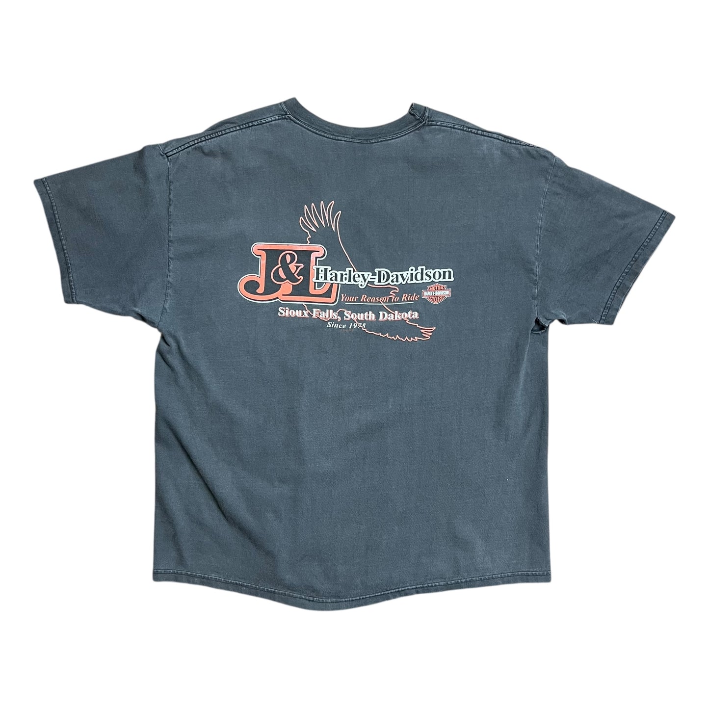 2001 Harley-Davidson Live To Ride Faded T-shirt - L