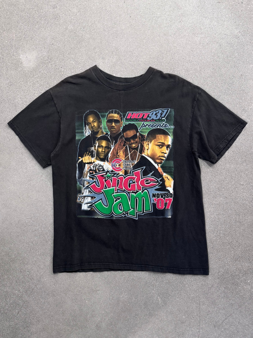 2007 Hot 93.7 Jingle Jam Rap T-Shirt - L