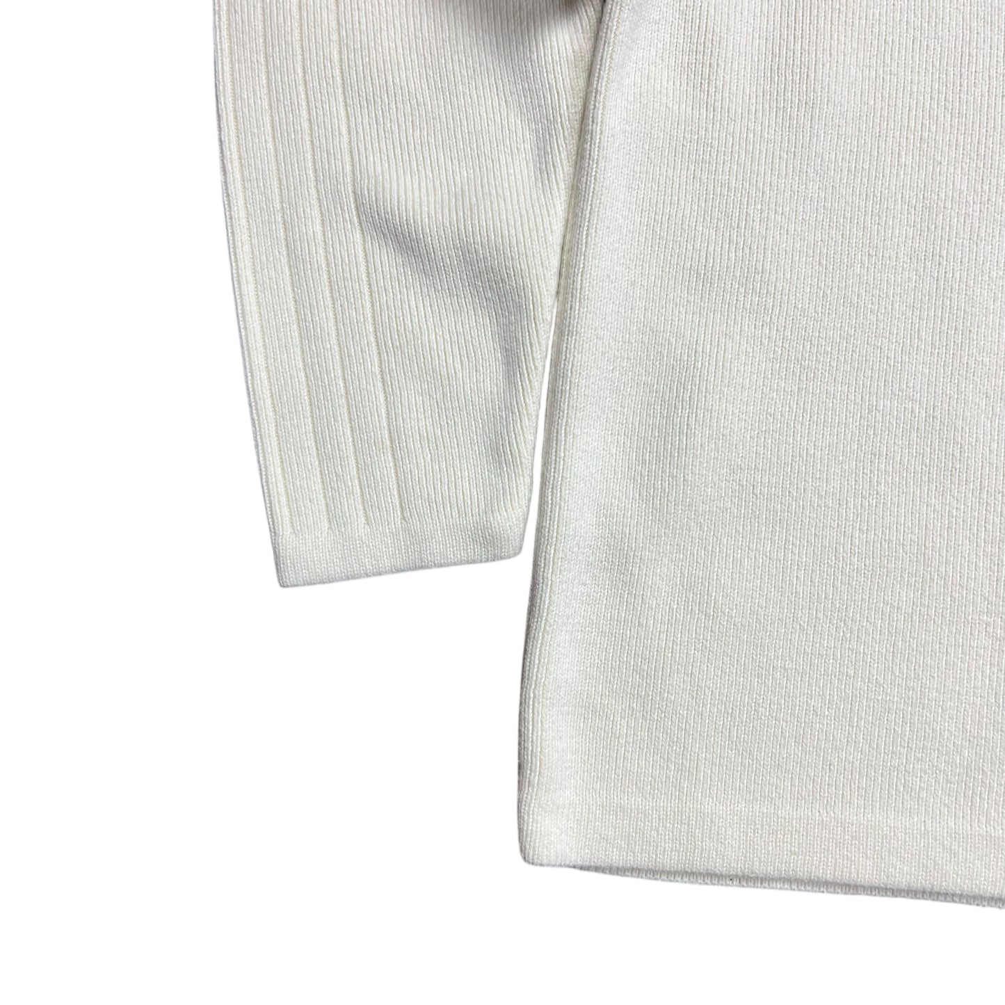 Tommy Hilfiger Ribbed Cream Knit Sweater - L