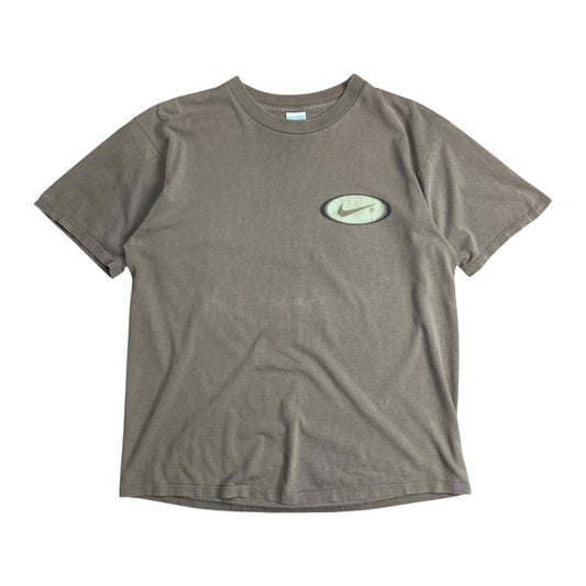 Nike Brown Swoosh Logo T-shirt - L