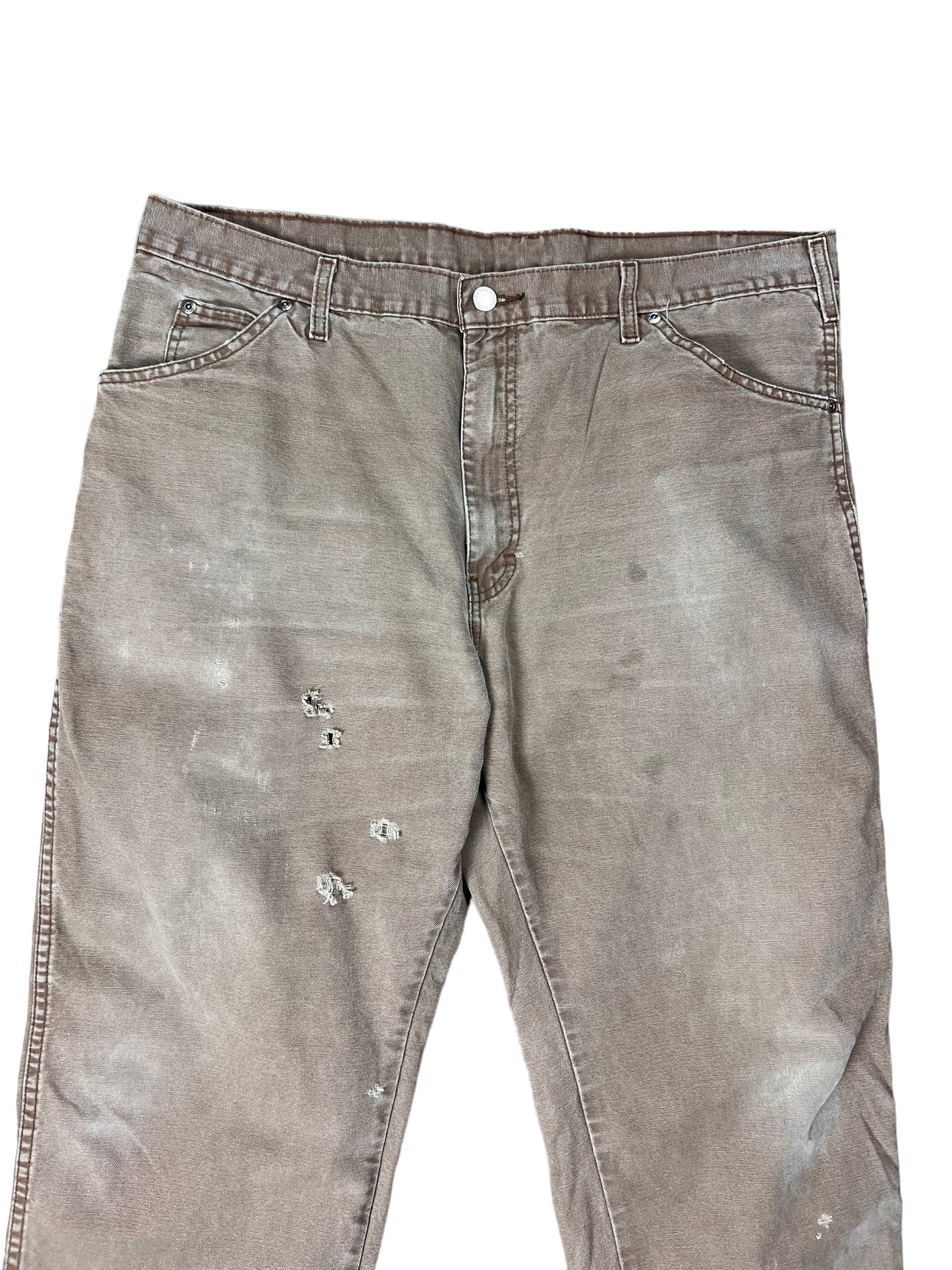 Dickies Faded Brown Carpenter Pants - 38"