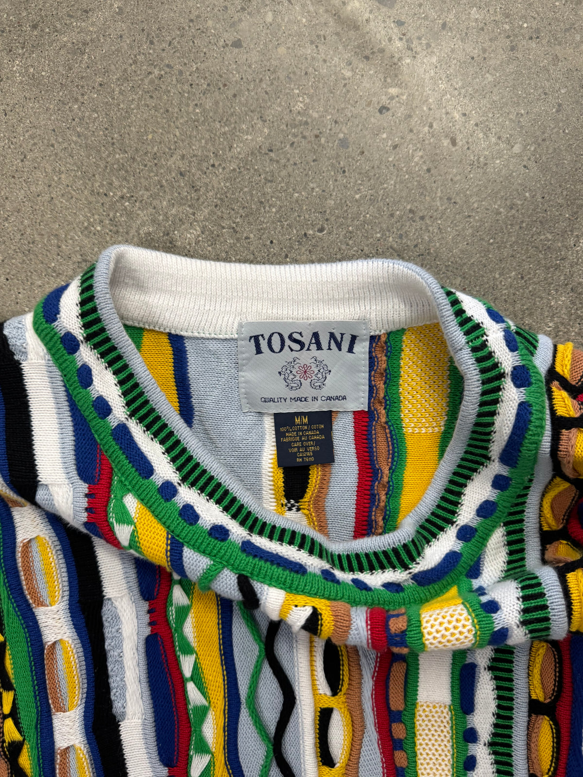 Tosani 3D Cable Knit Sweater - L