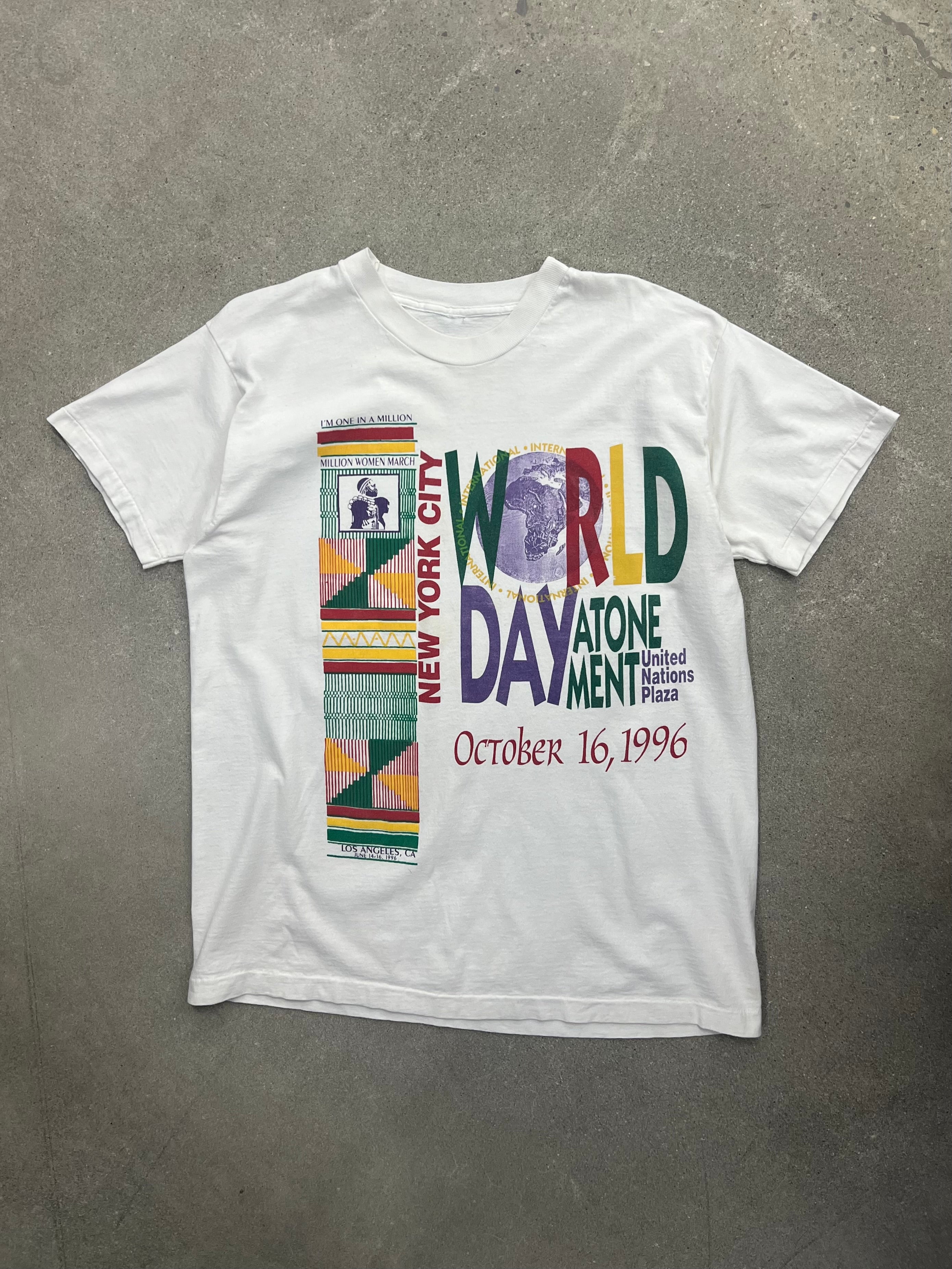 1996 NYC Day Of Atonement Million Man March T-Shirt - XL