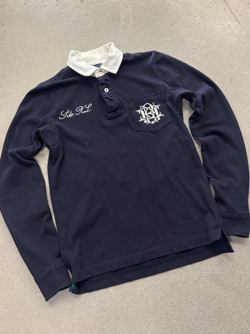 Ralph Lauren Collegiate Crest Rugby Shirt - S