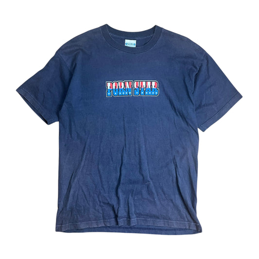 Pornstar American Flag Skate T-shirt - L