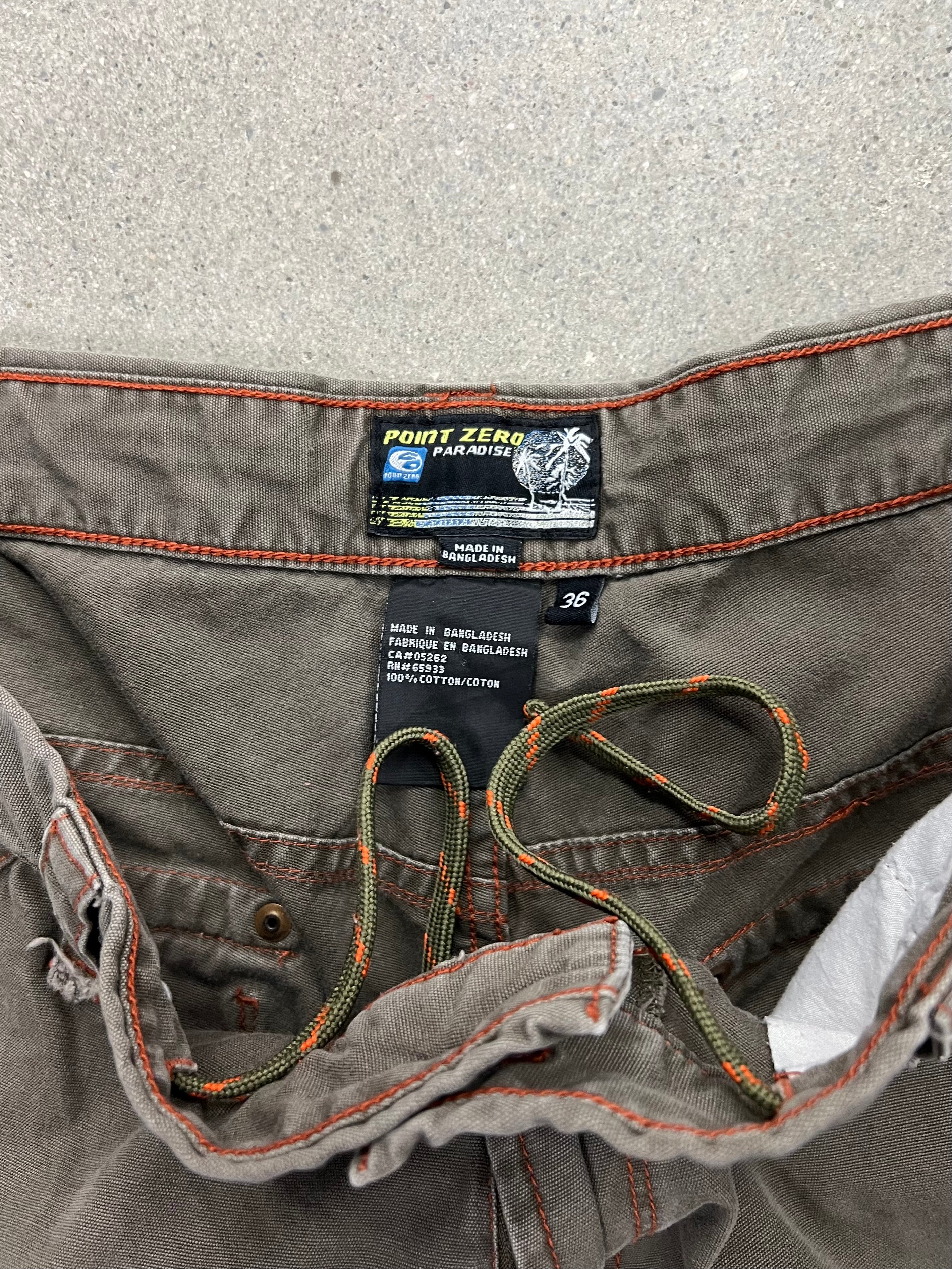 Point Zero Paradise Contrast Stitch Shorts - 36”