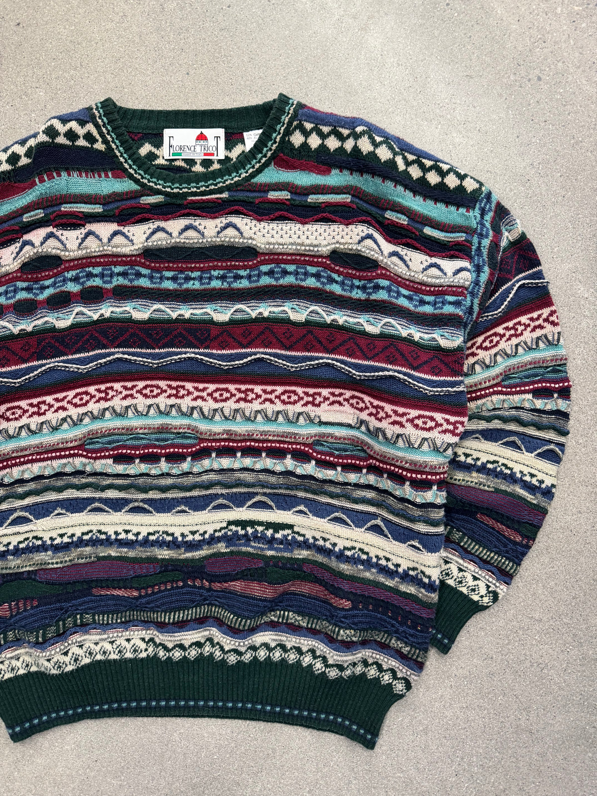 Florence Tricot 3D Cable Knit Sweater - XL