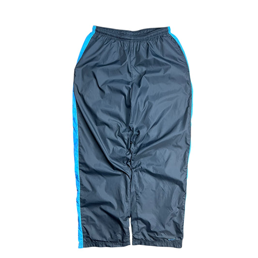 Nike Baggy Grey & Baby Blue Track Pants - XL