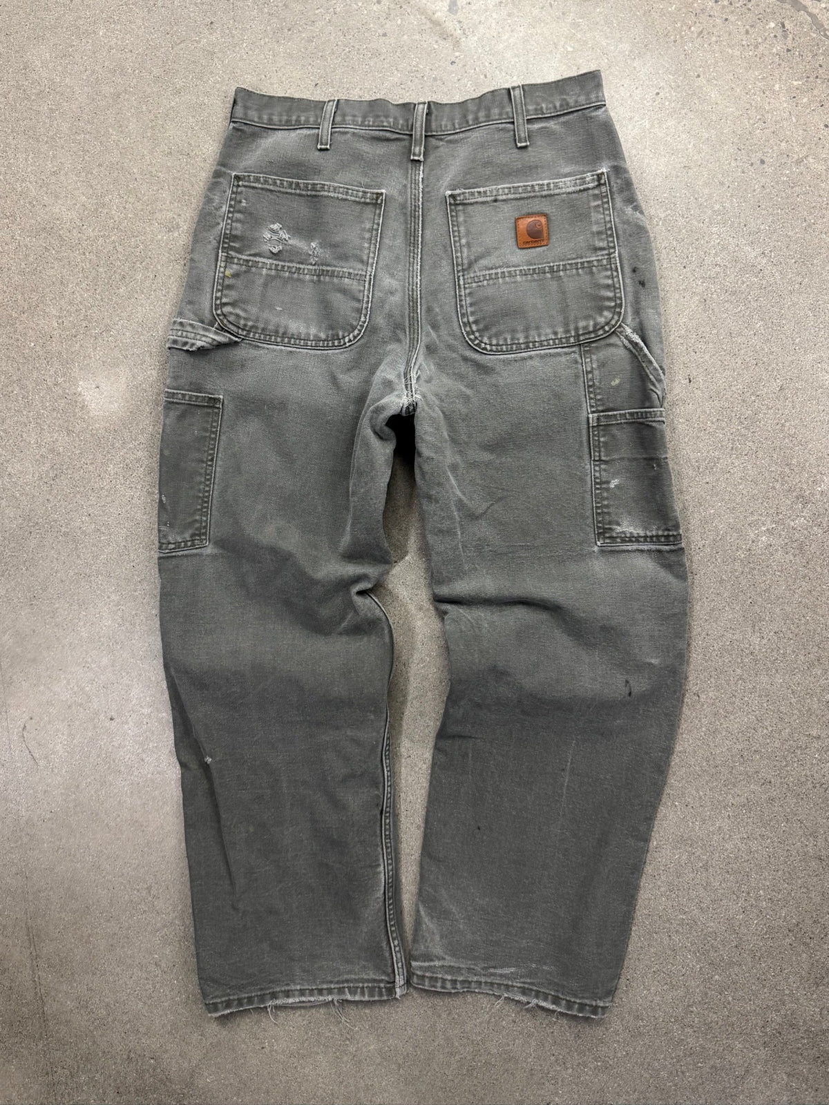 Faded & Distressed Carhartt Carpenter Work Pants - 31"