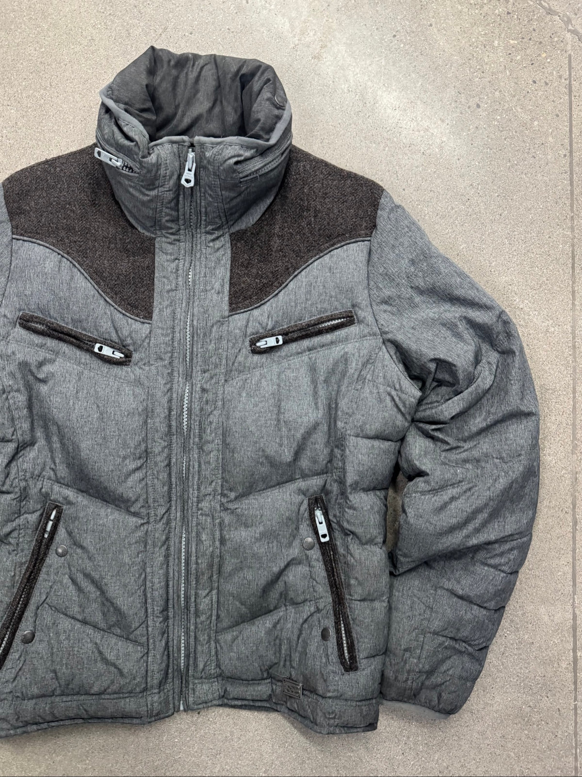 Diesel Wool-Trim Welger Puffer Jacket - M